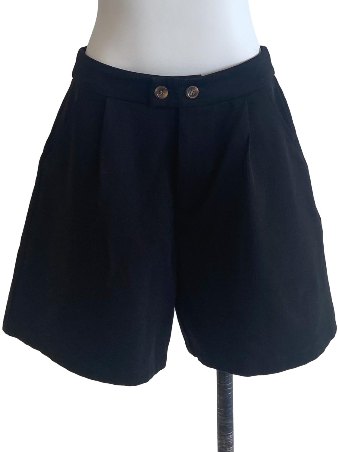 Black Twill Shorts