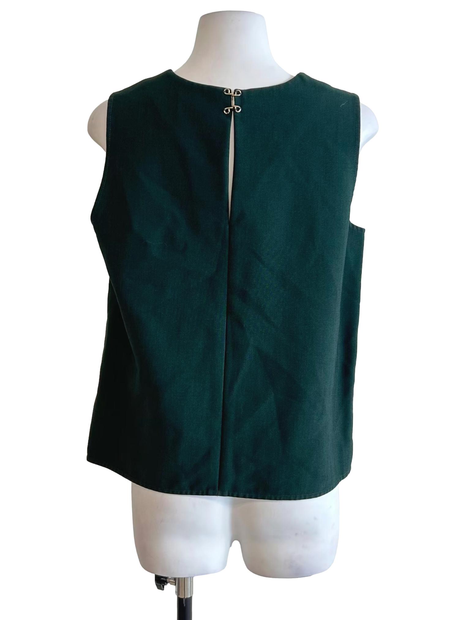 Pine Green Layered Vest Top
