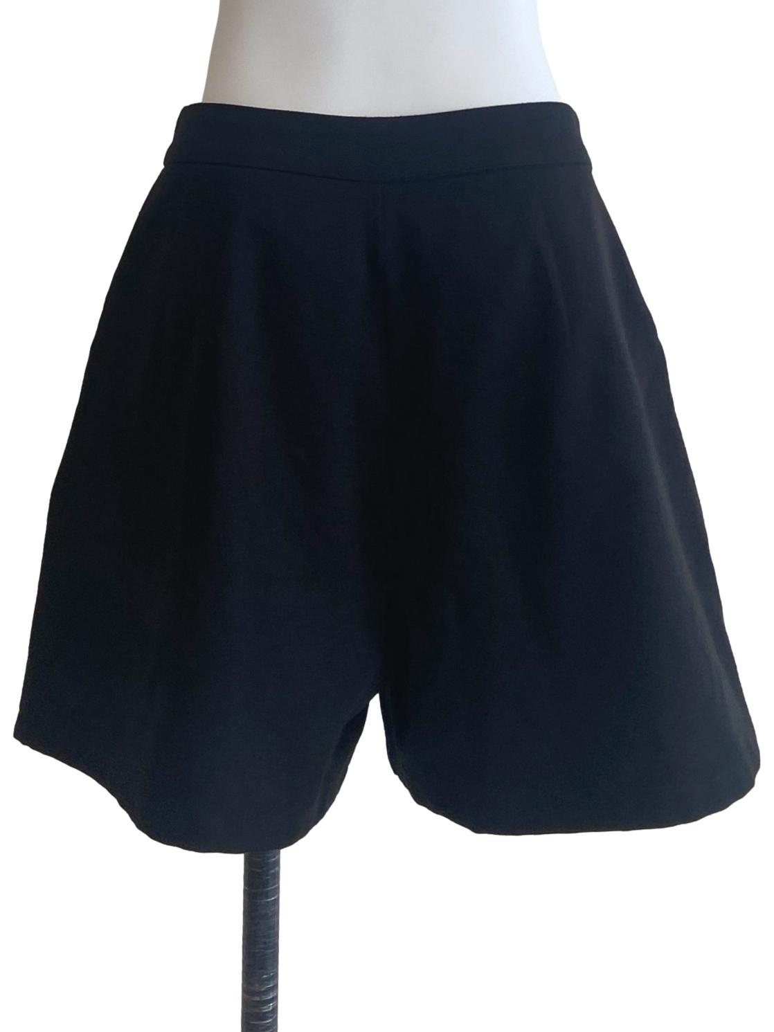 Black Twill Shorts