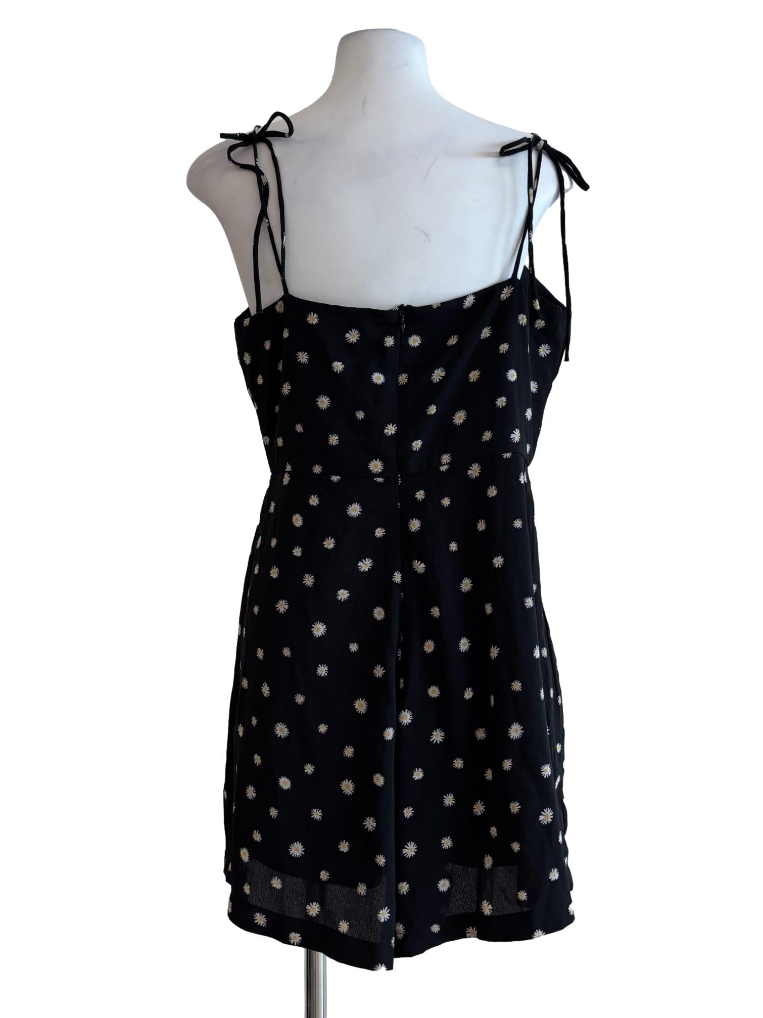 Jet Black Floral Rompers