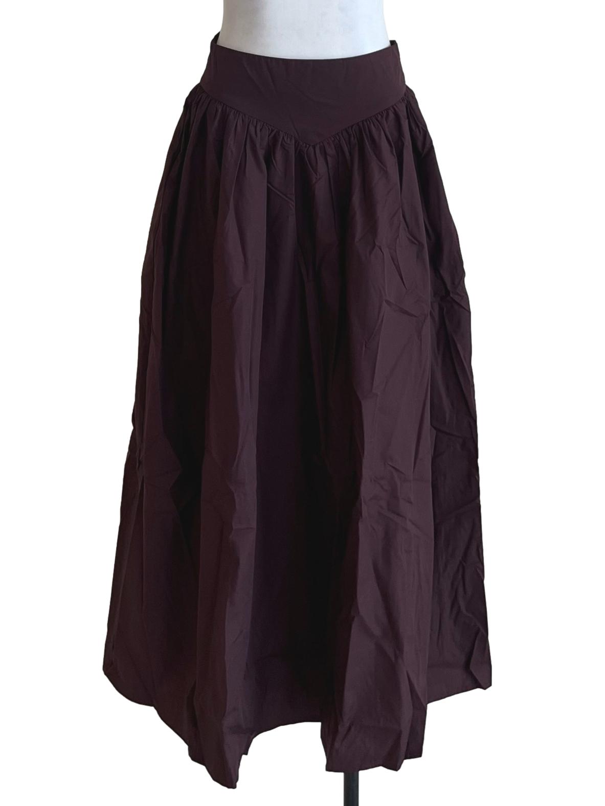 Brown Jayna Corset Maxi Skirt