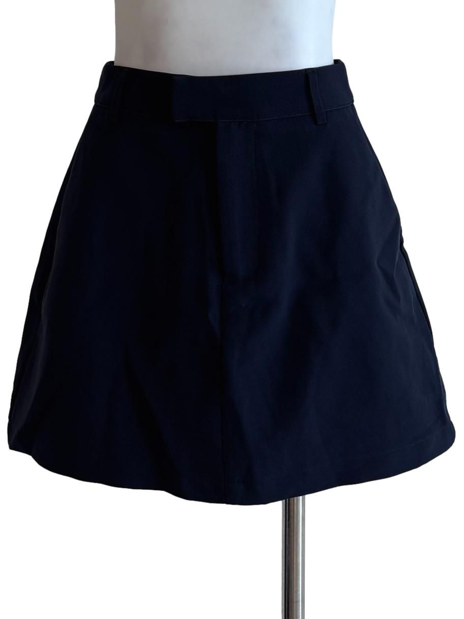 Navy Blue Mini Skirt