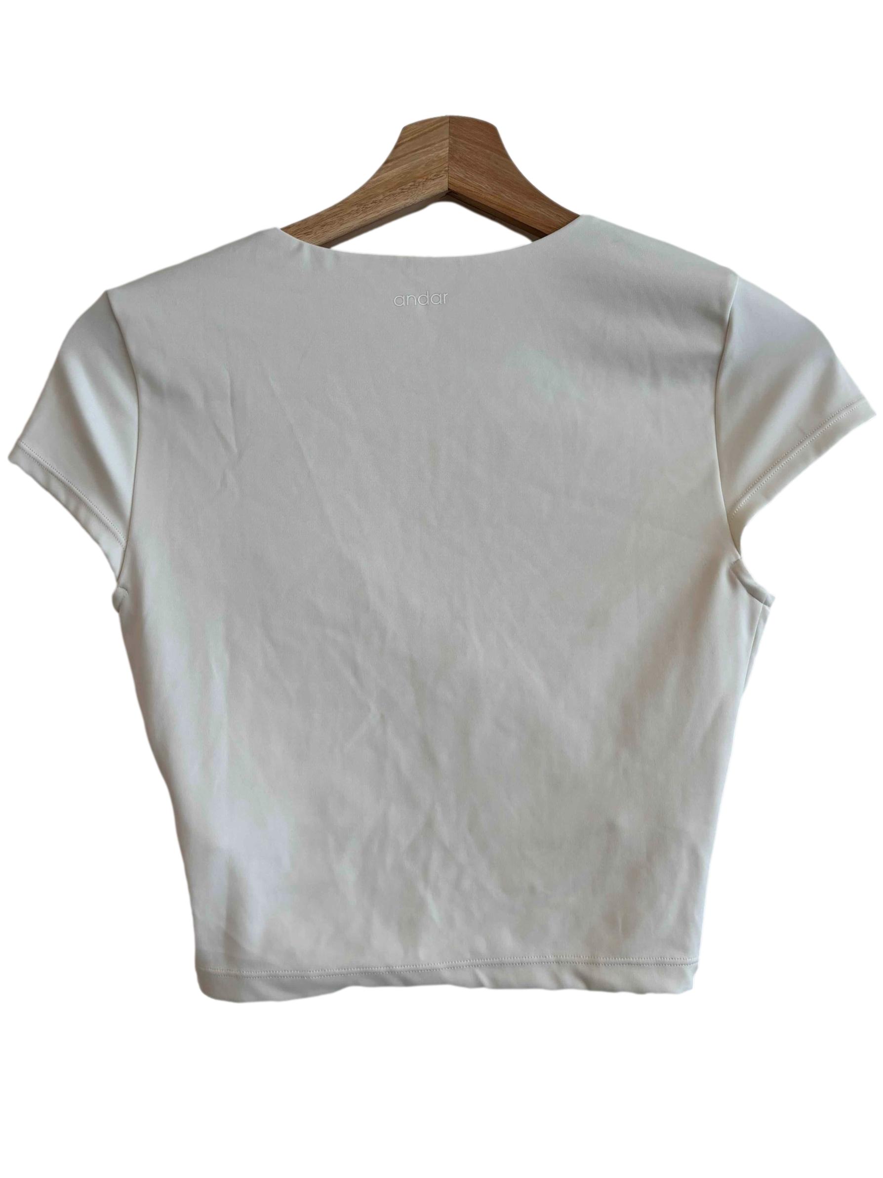 Ivory White Cap Sleeve Fitted Top