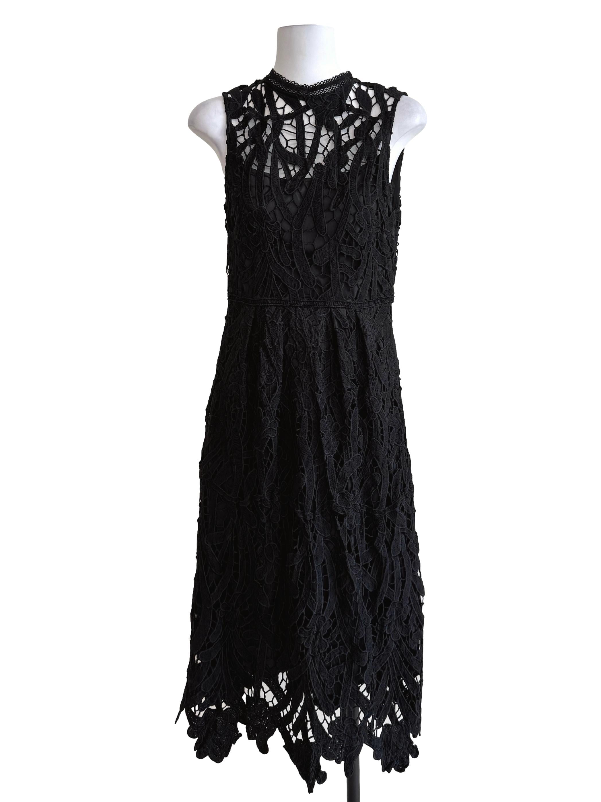 Black Lace Slip Dress
