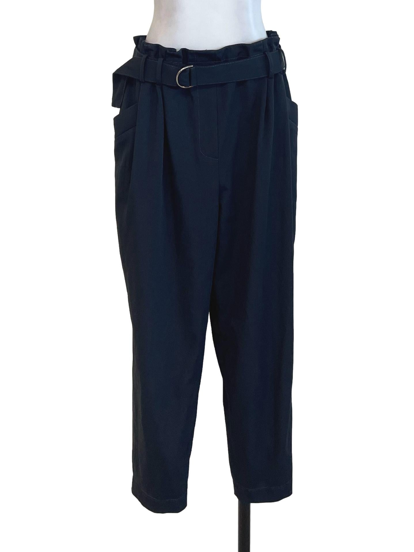 Navy Blue Plain Pants