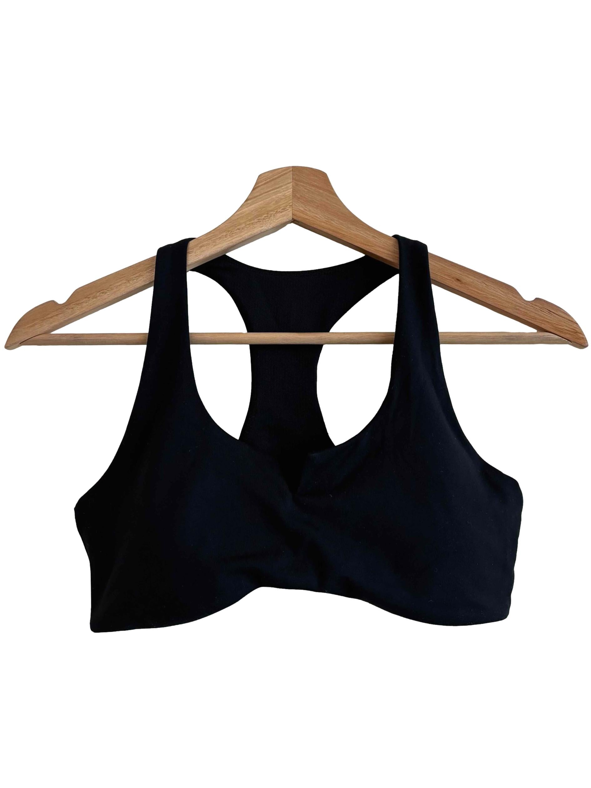 Jade Black Sports Bra