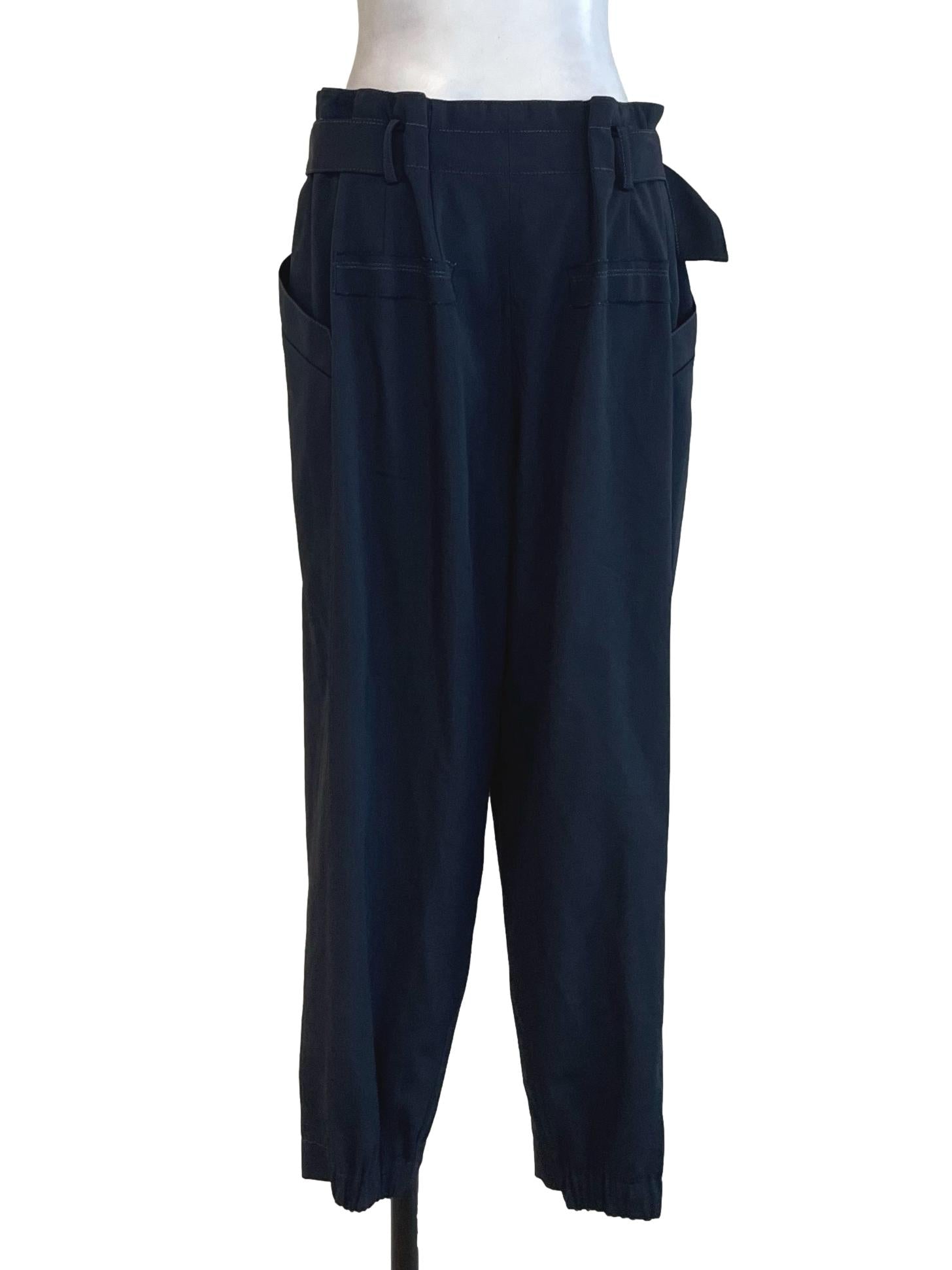 Navy Blue Plain Pants