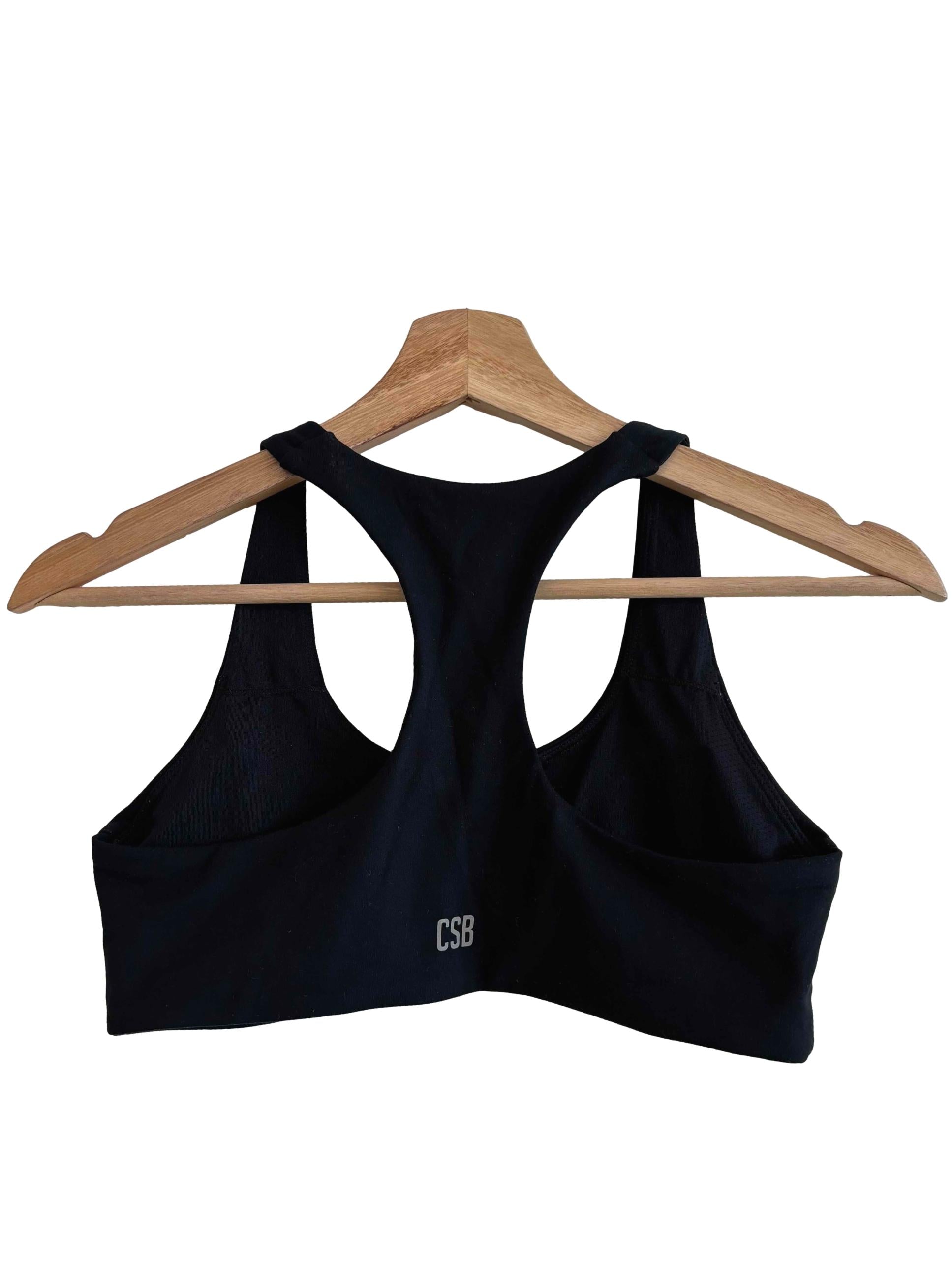 Jade Black Sports Bra