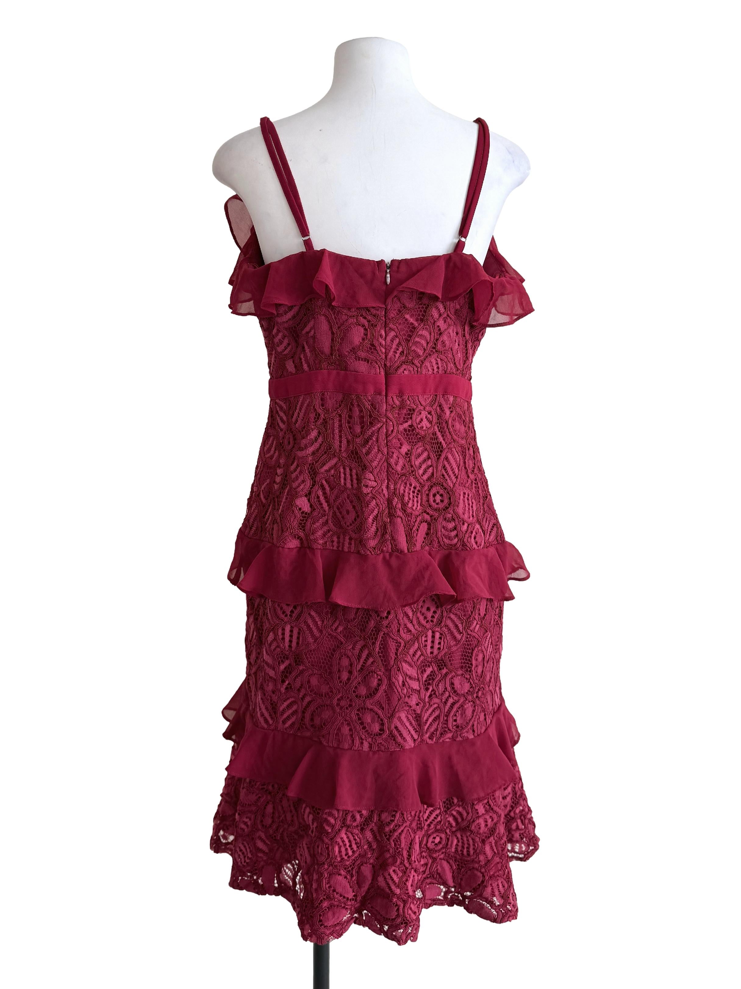 Scarlet Red Lace Dress