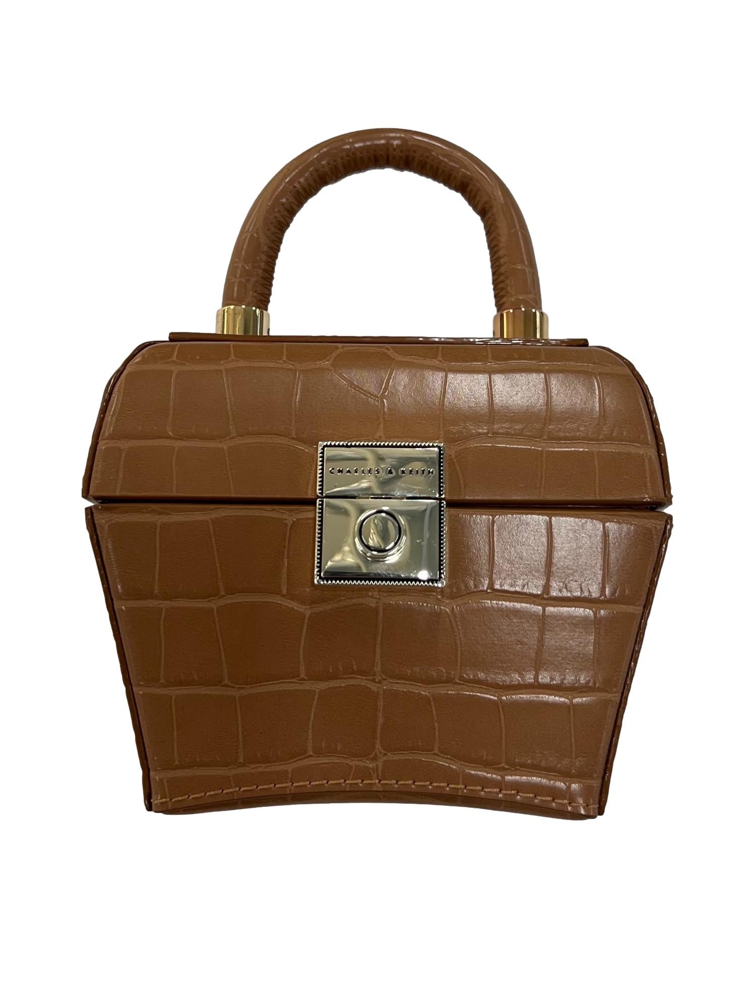 Brown Mini Sculptural Bag