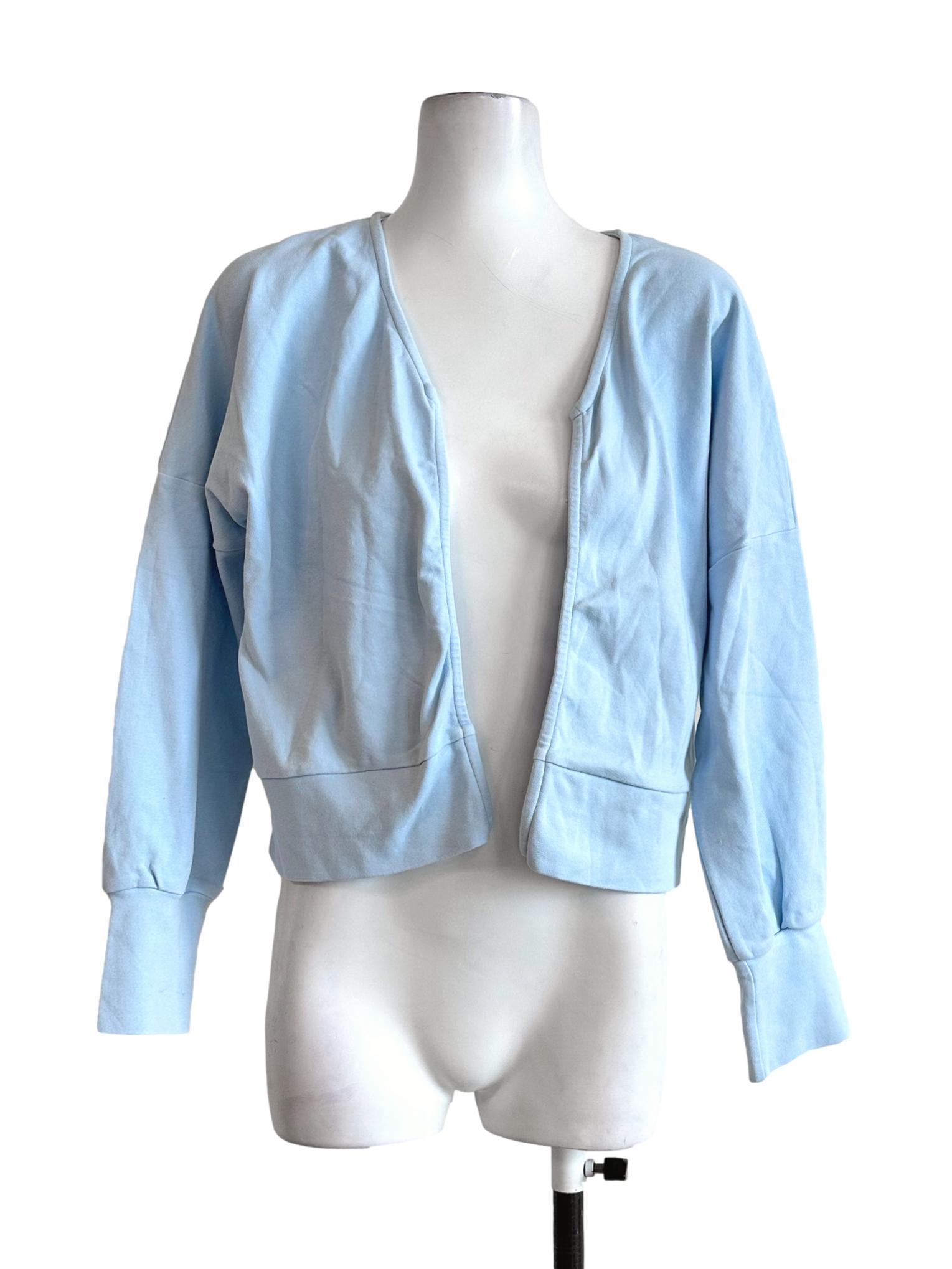 Sky Blue No Button Cardigan