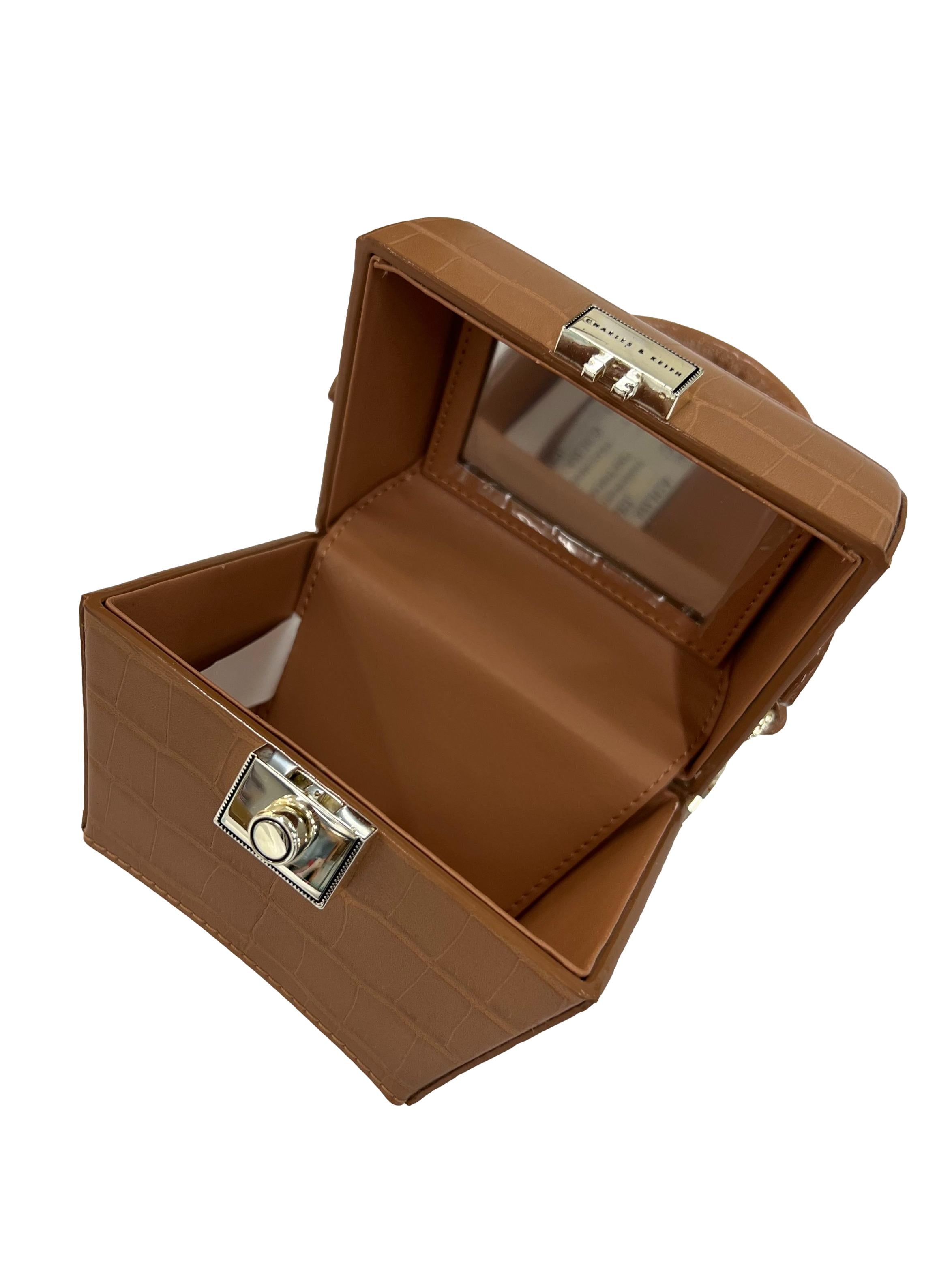 Brown Mini Sculptural Bag