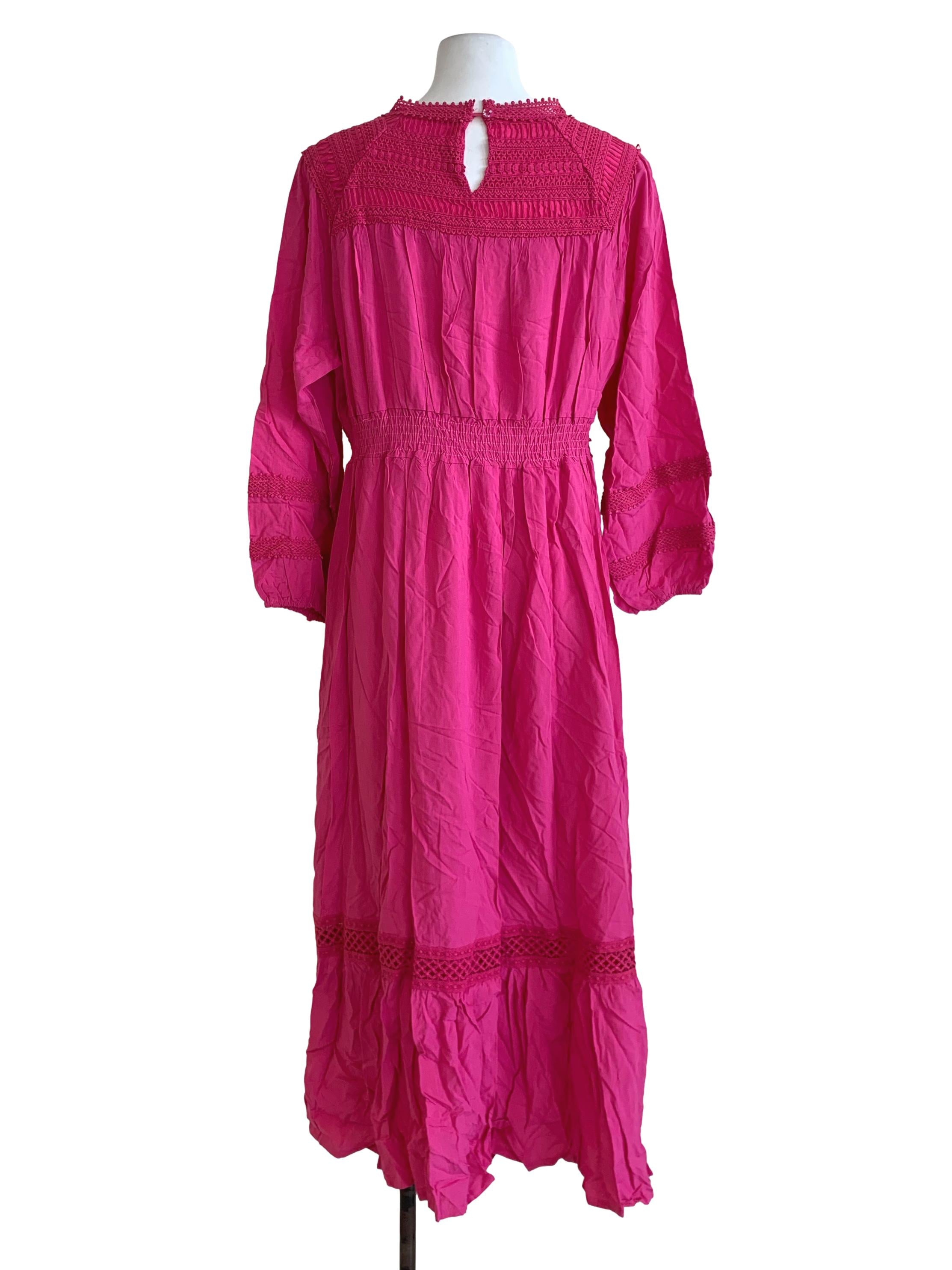 Fuschia Pink Empire Dress
