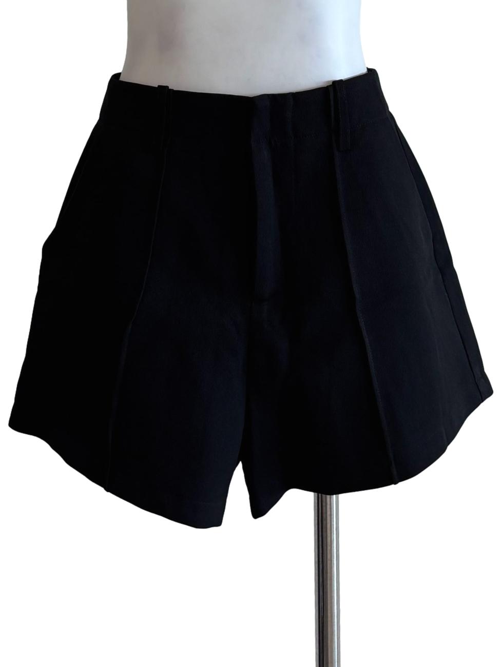 Black Line Wide Shorts