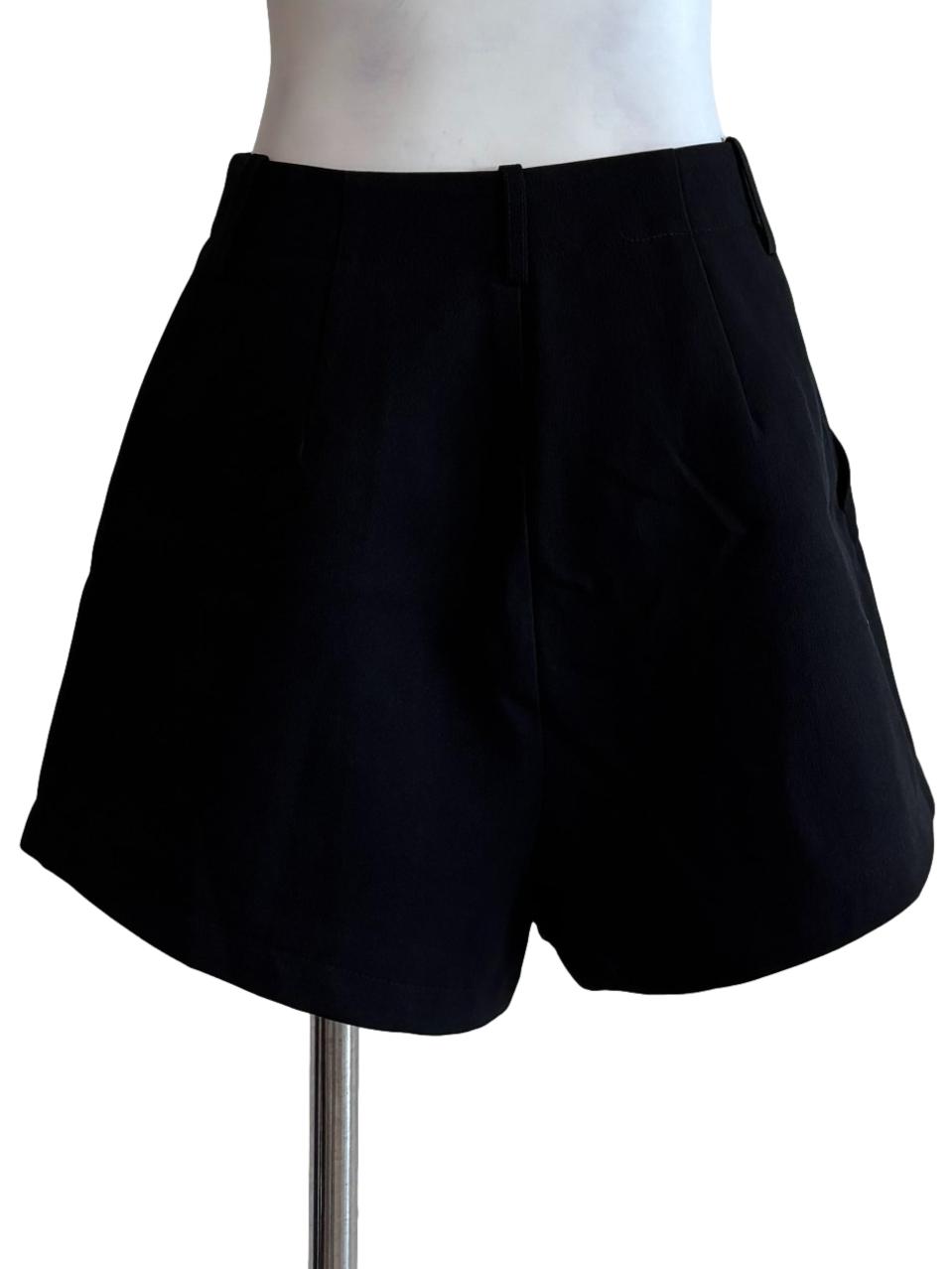 Black Line Wide Shorts