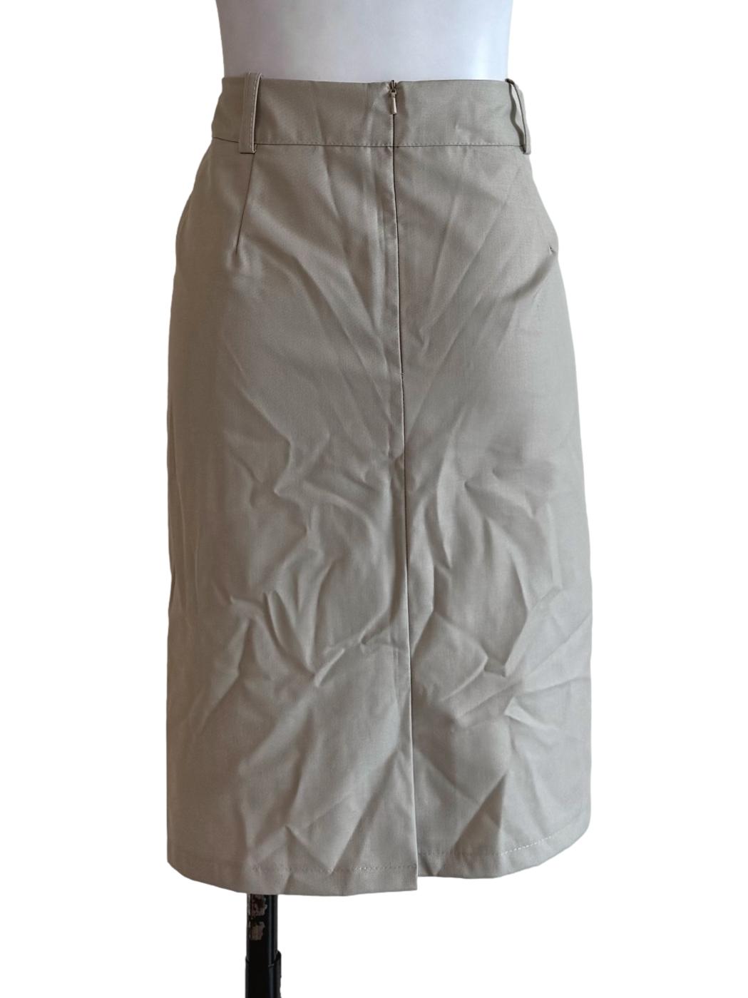 Sand Beige Formal Skirt