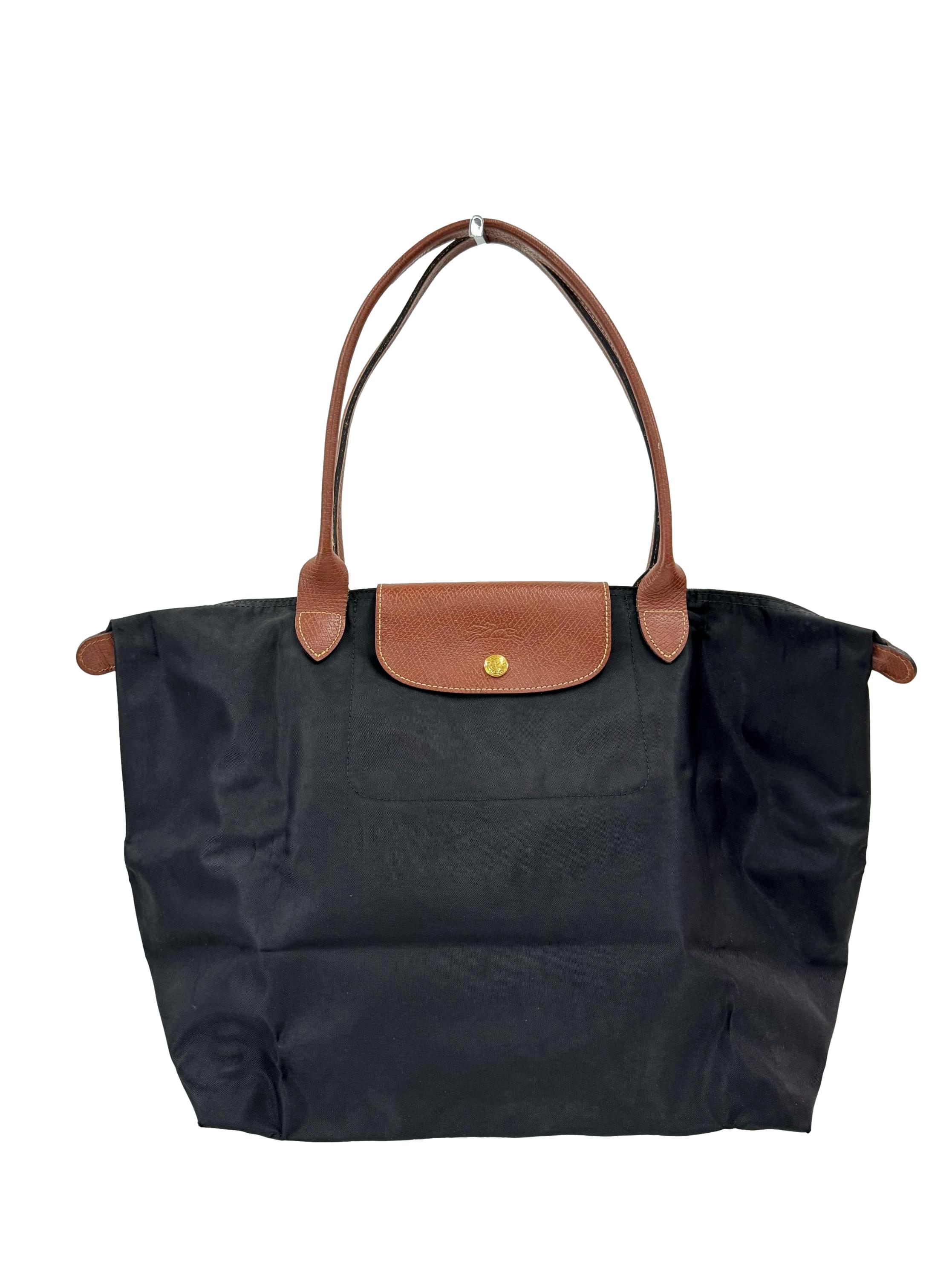 Black Le Pliage Top Handle Bag