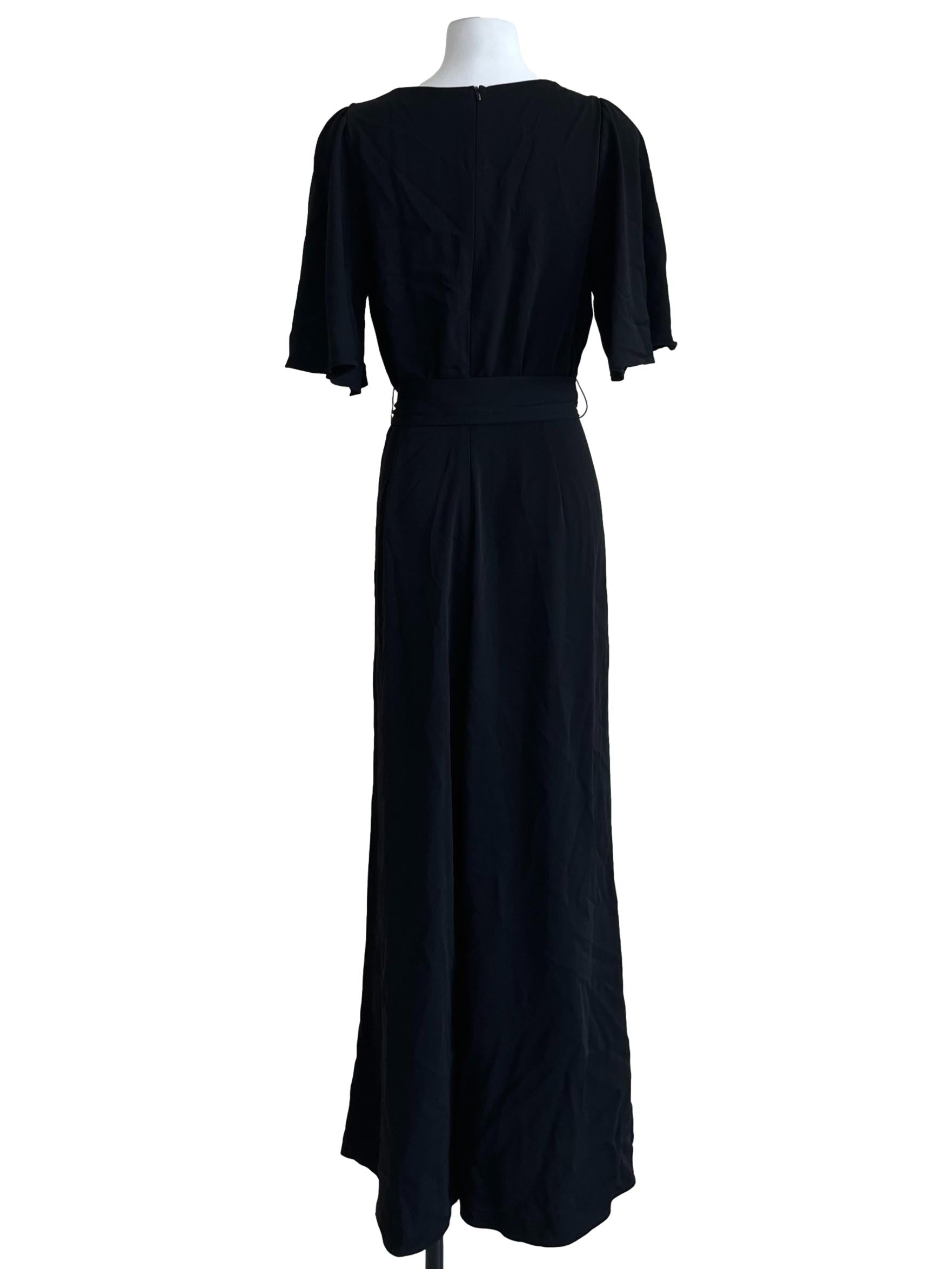 Black V-Neckline Jumpsuit