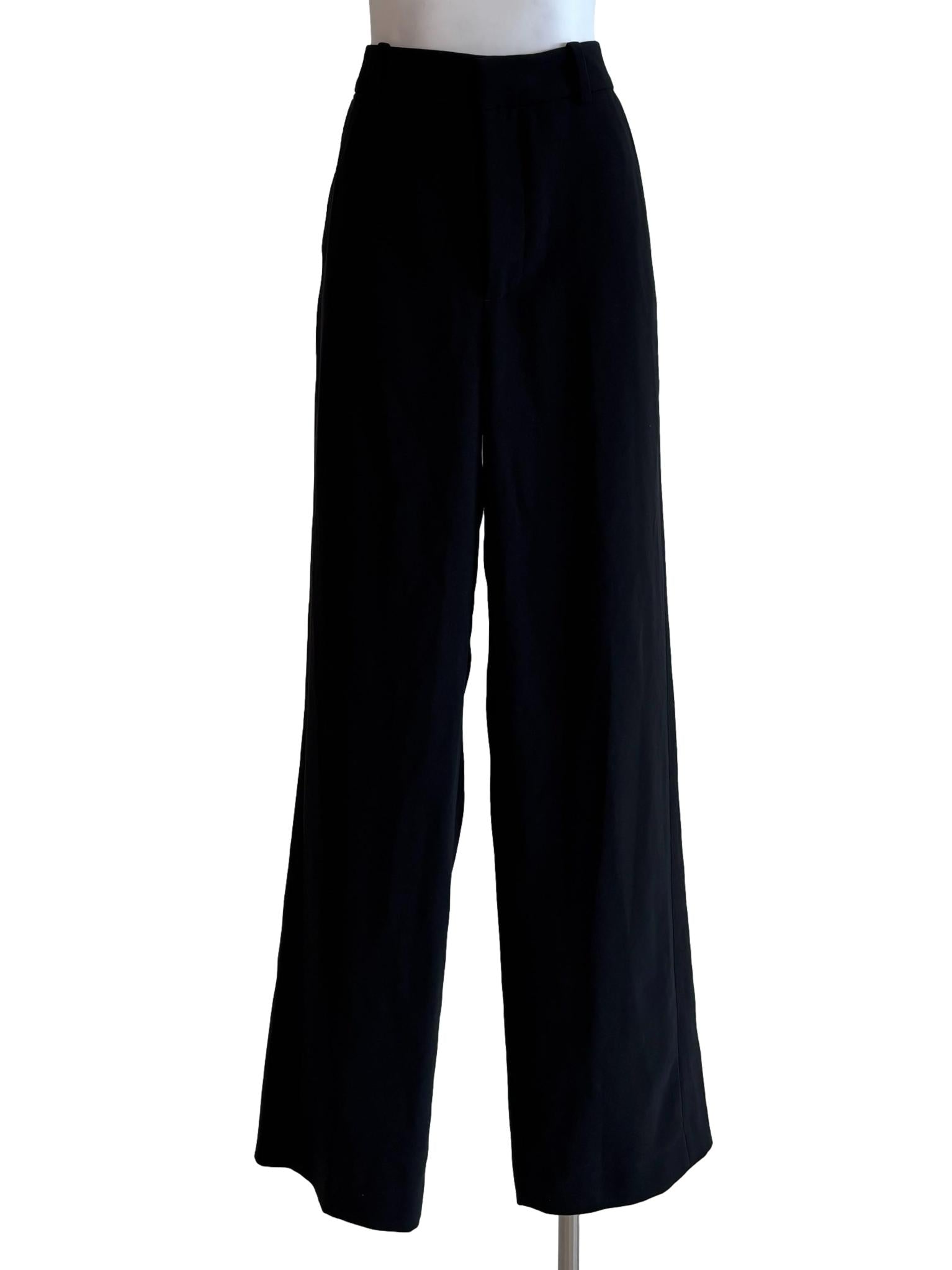 Black Straight Cut Pants
