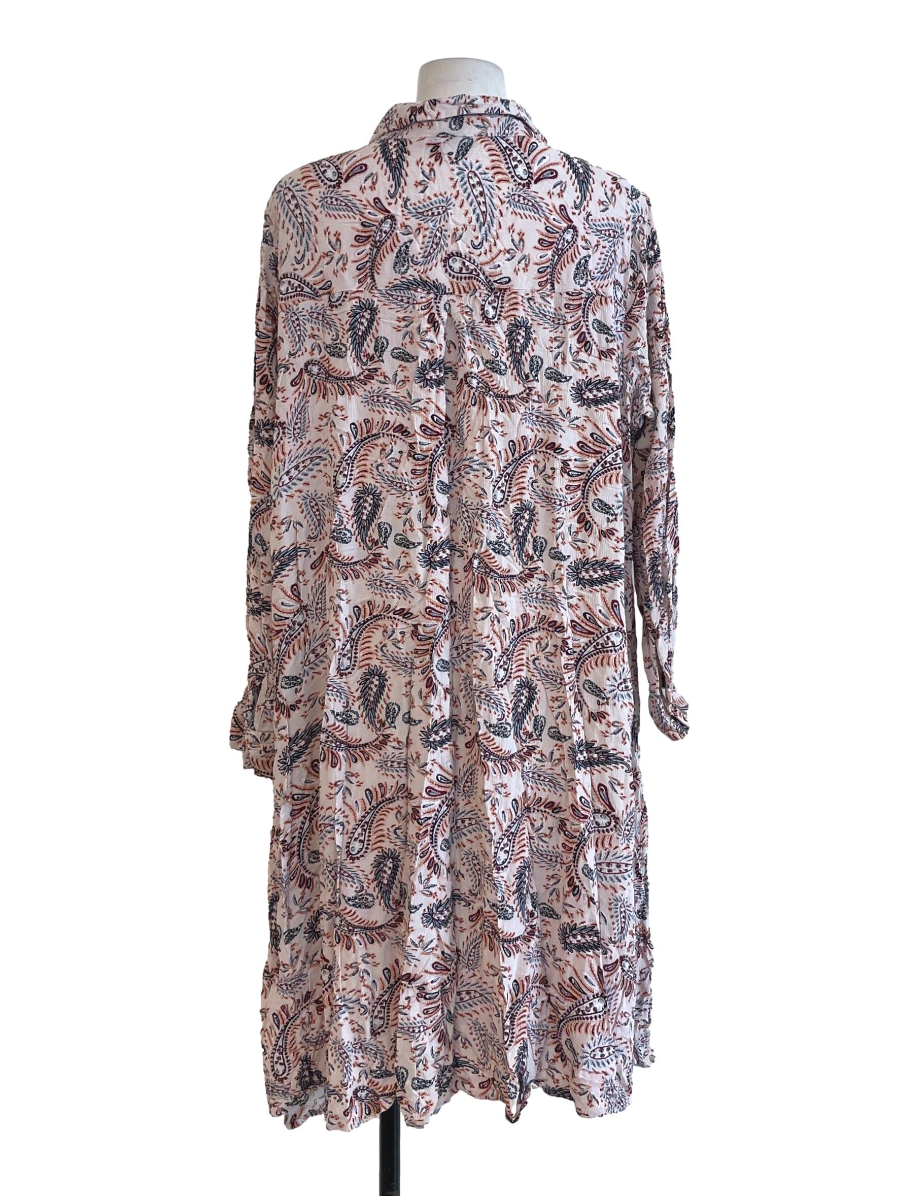 Light Orange Paisley Dress