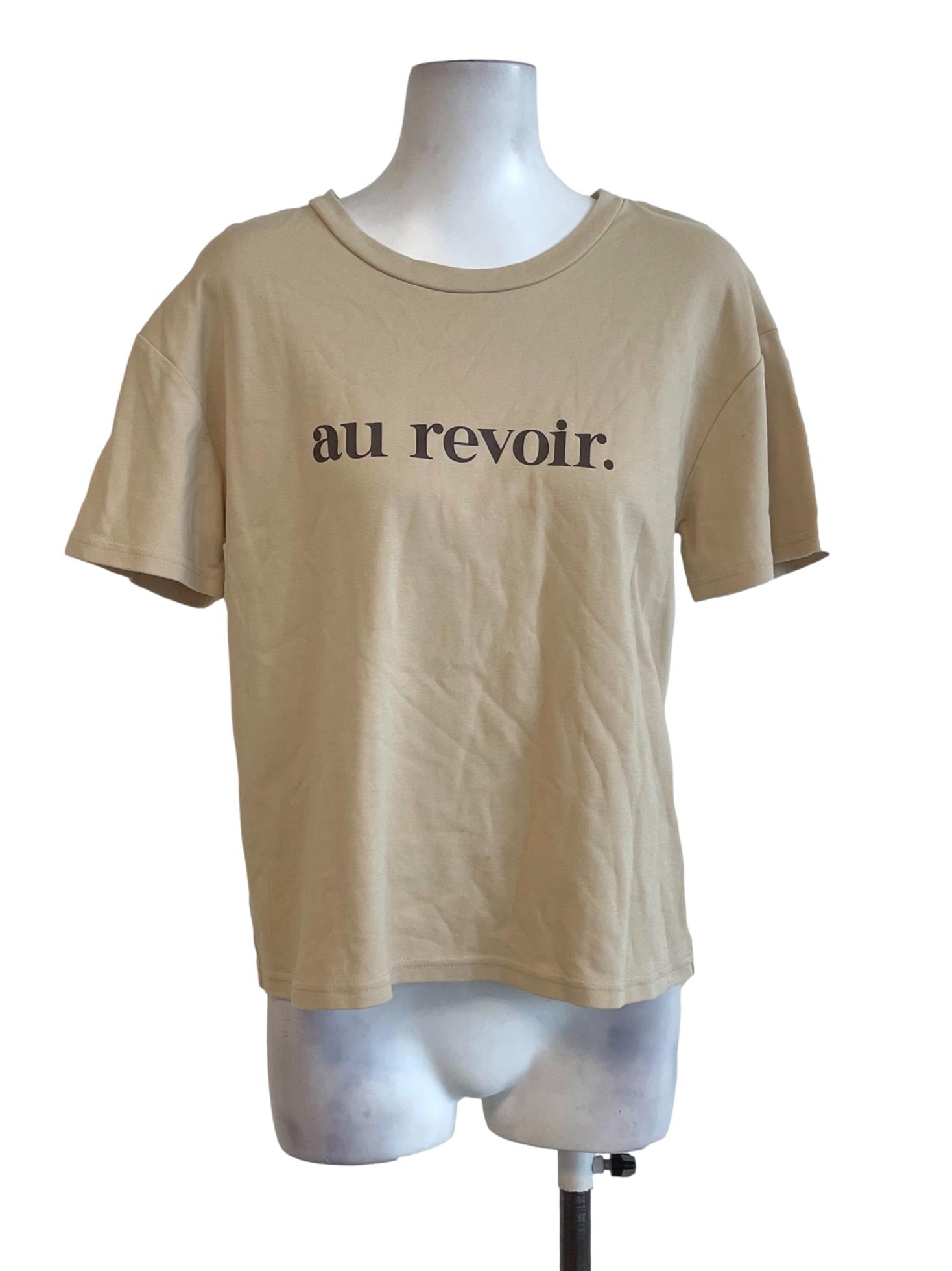 Light Brown Round Neck Top