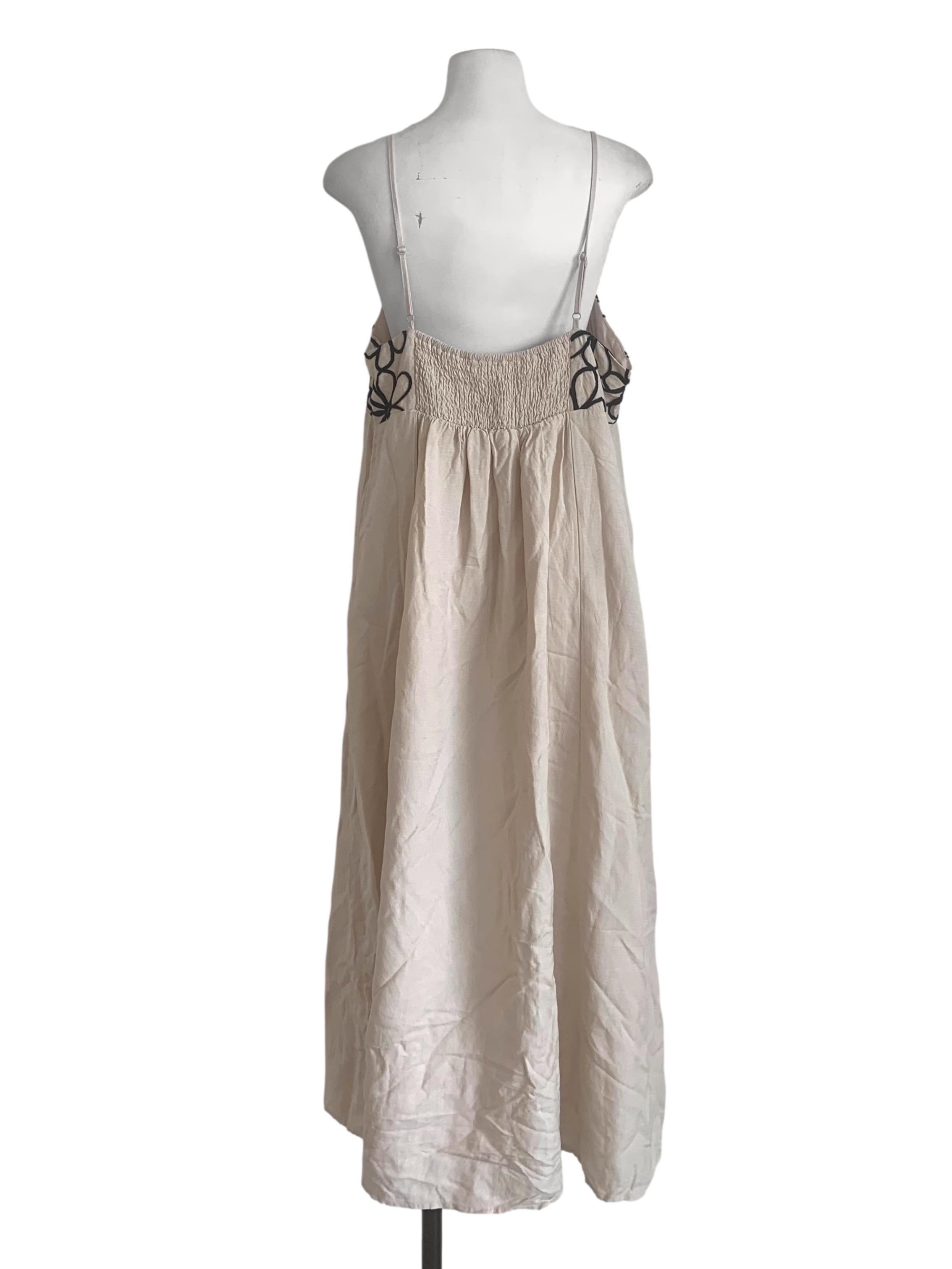Sandcastle Beige Spaghetti Strap Dress