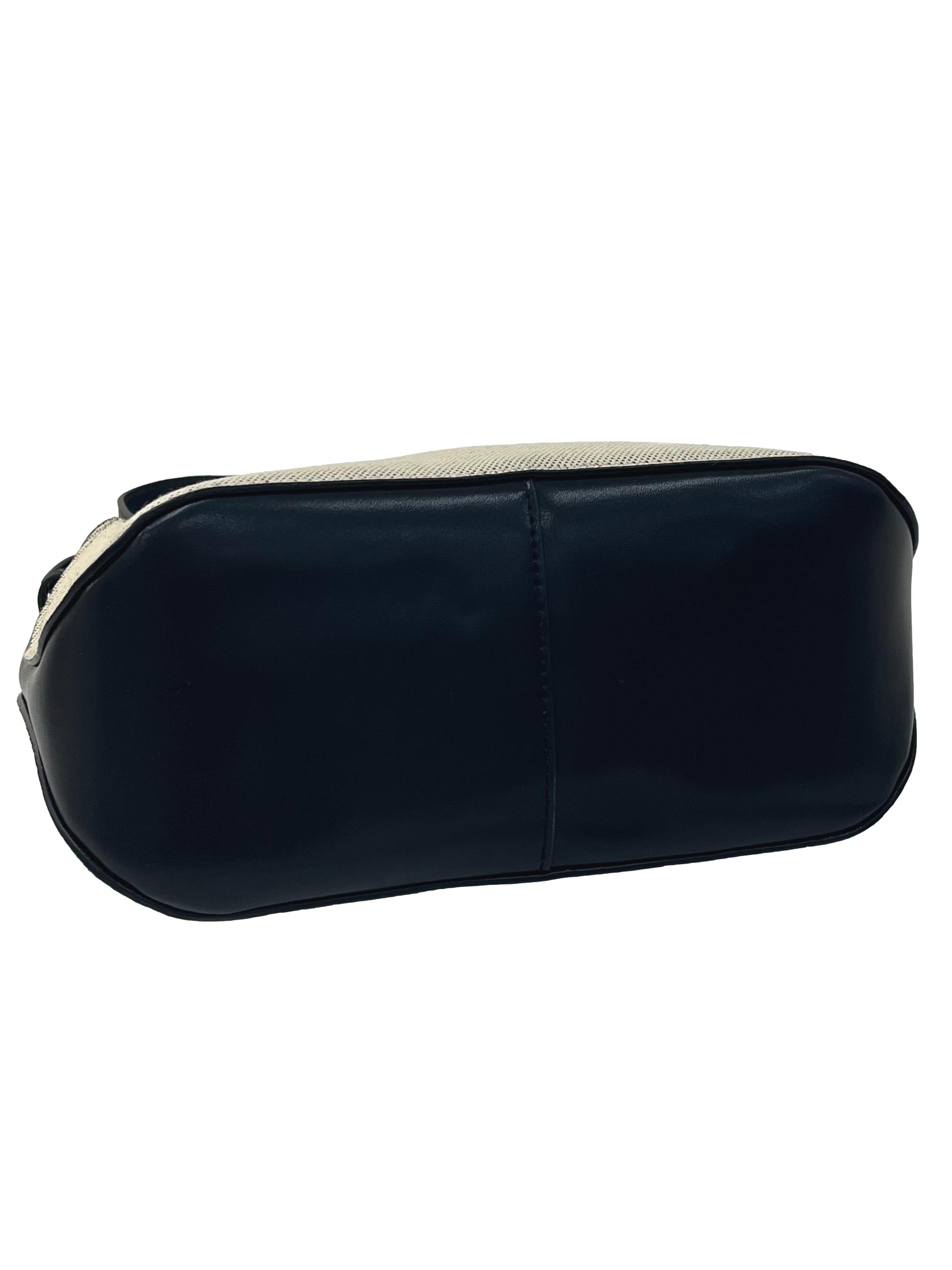 Beige And Black Wisteria Textured Hobo Bag