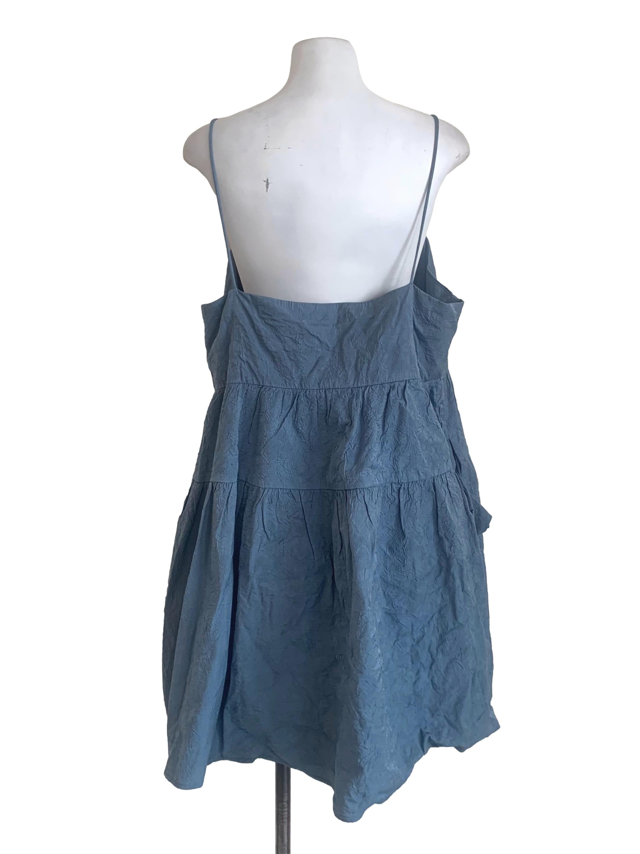 Aegean Blue Drop Waist Dress LB