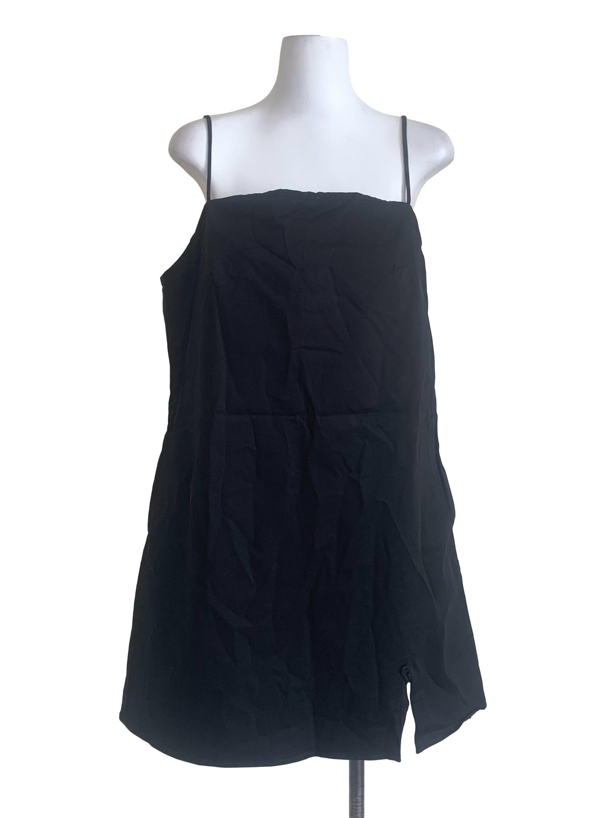 Midnight Black Slip Dress LB