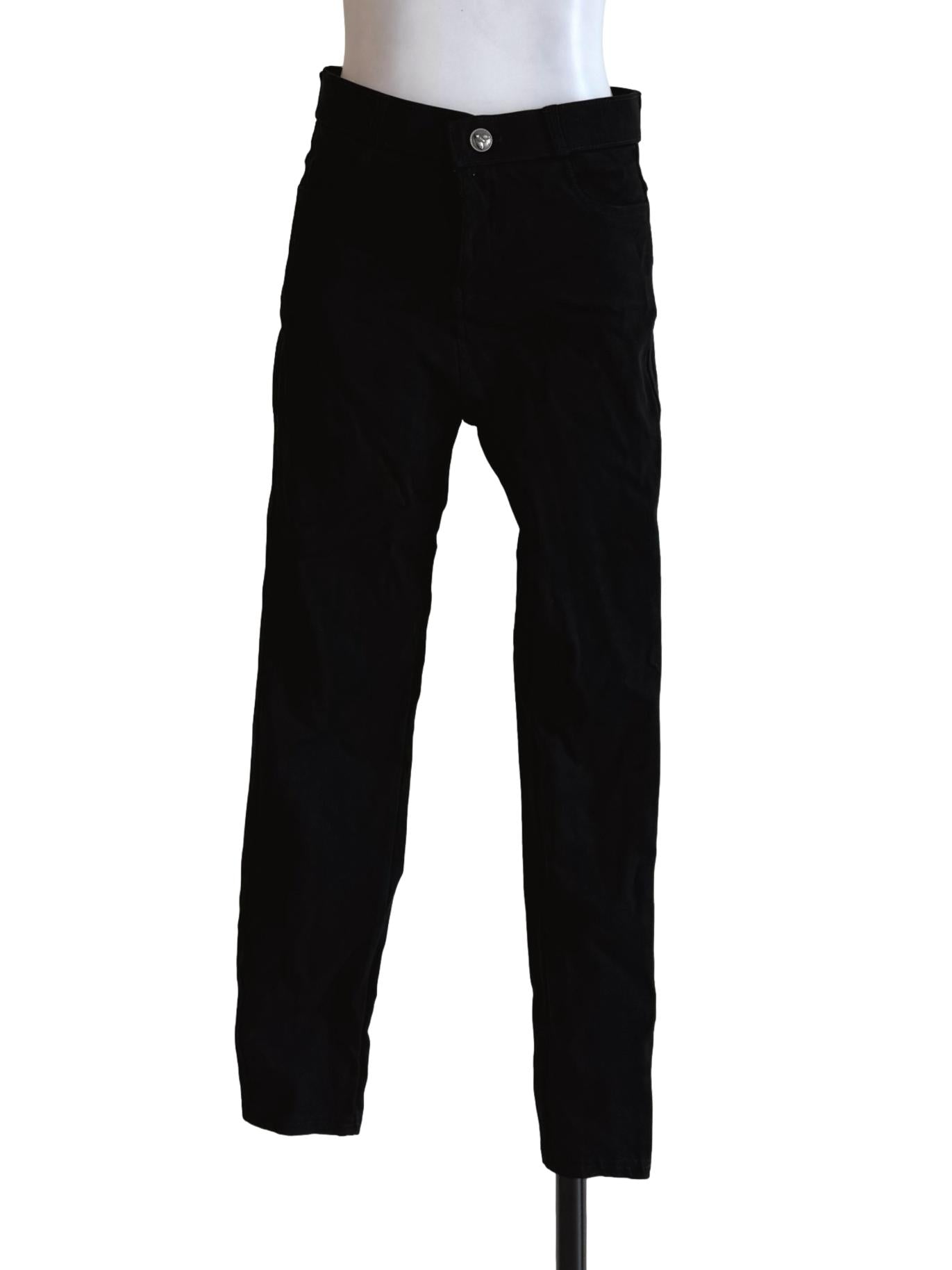 Pitch Black Carrot Cut Jeans