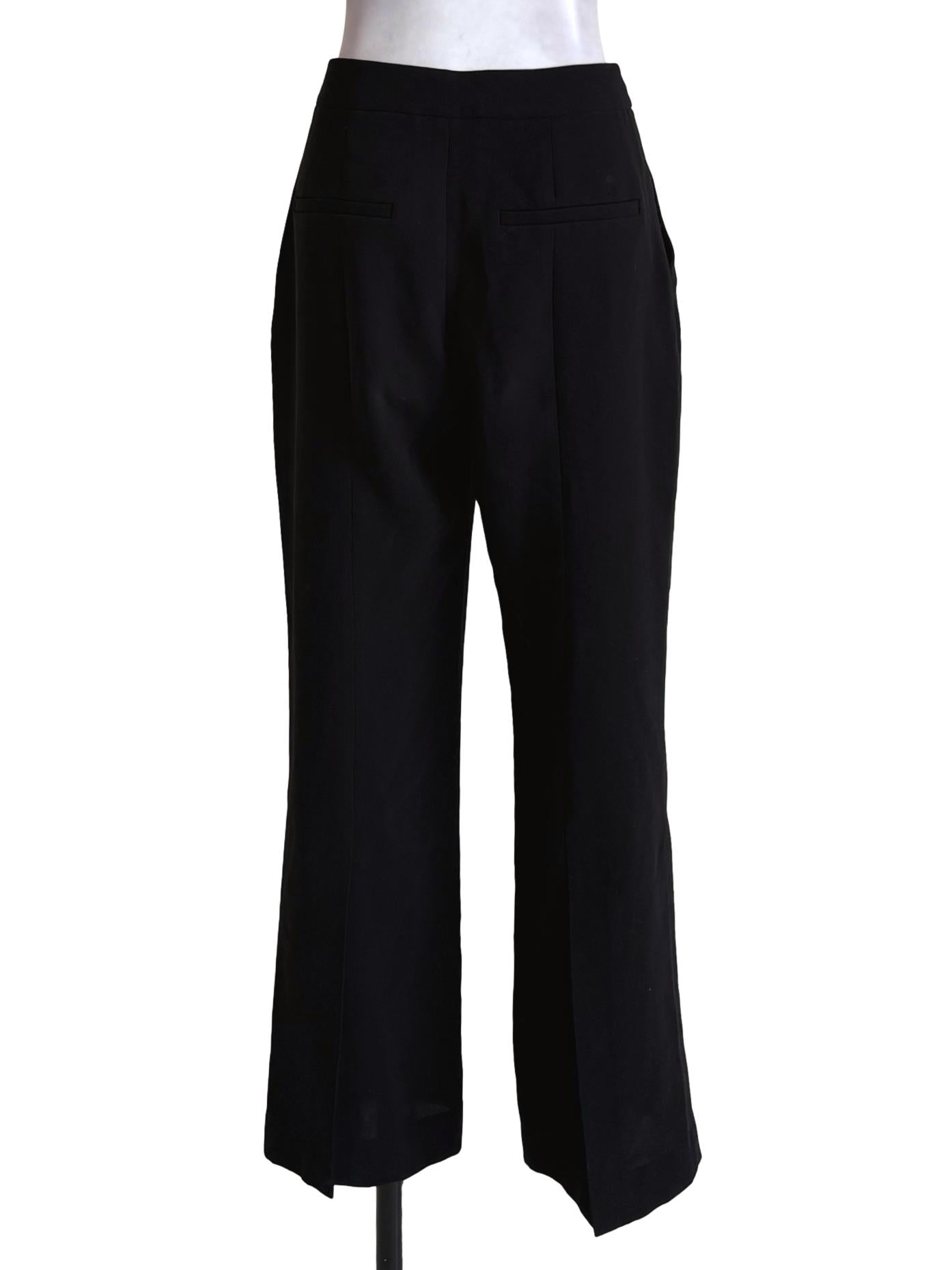 Black Flare Cut Pants