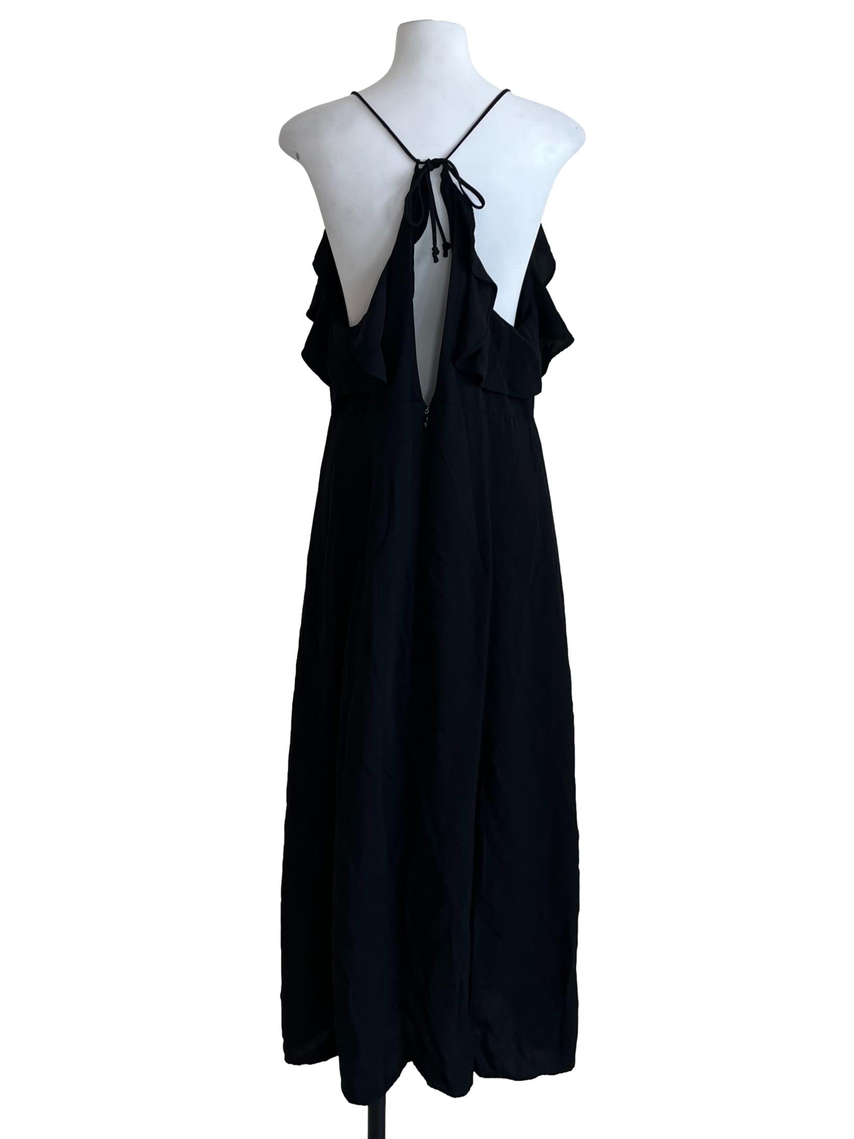 Black Spaghetti Strap Babydoll Dress