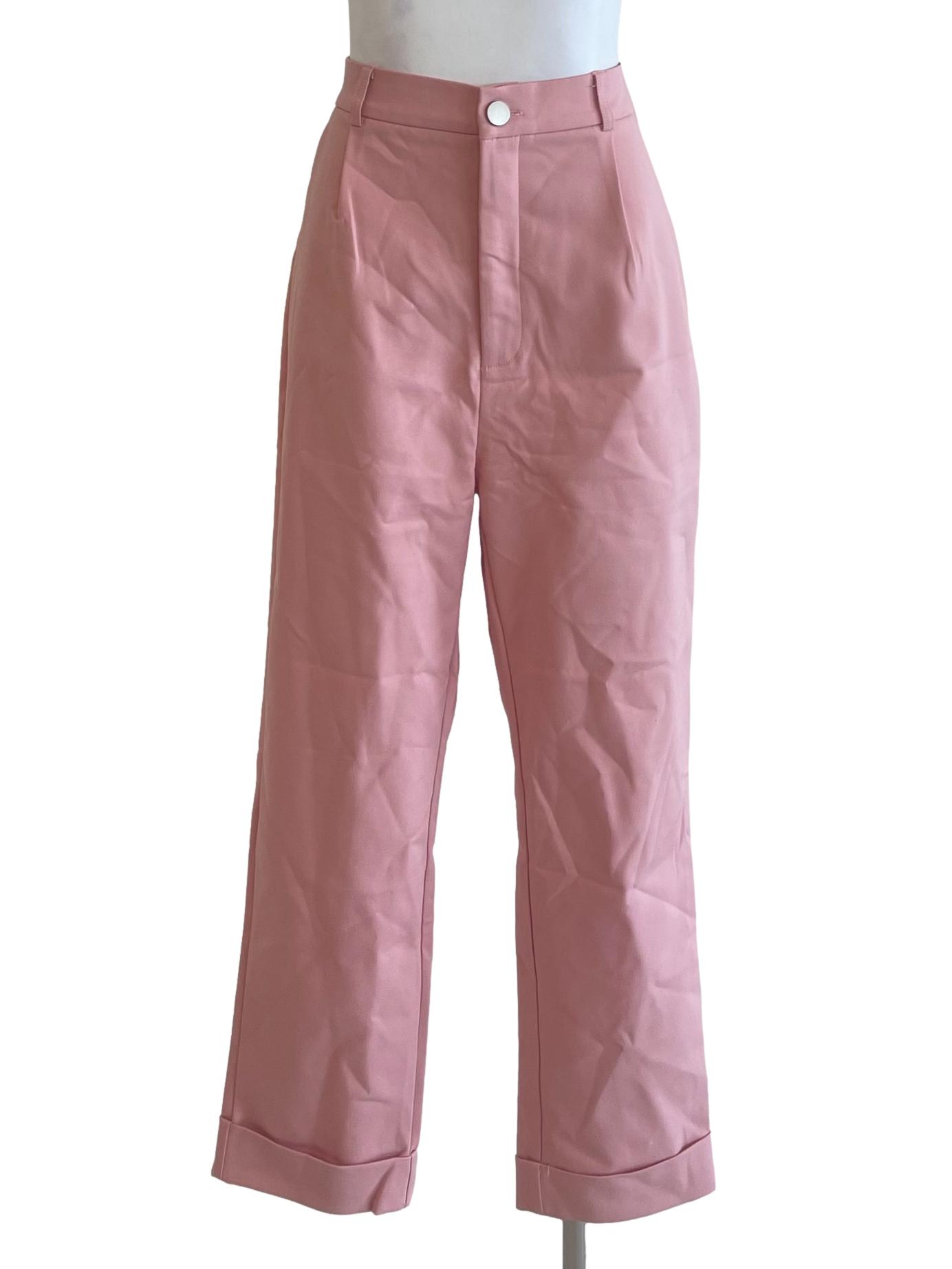 Pink Tapered Formal Pants LB
