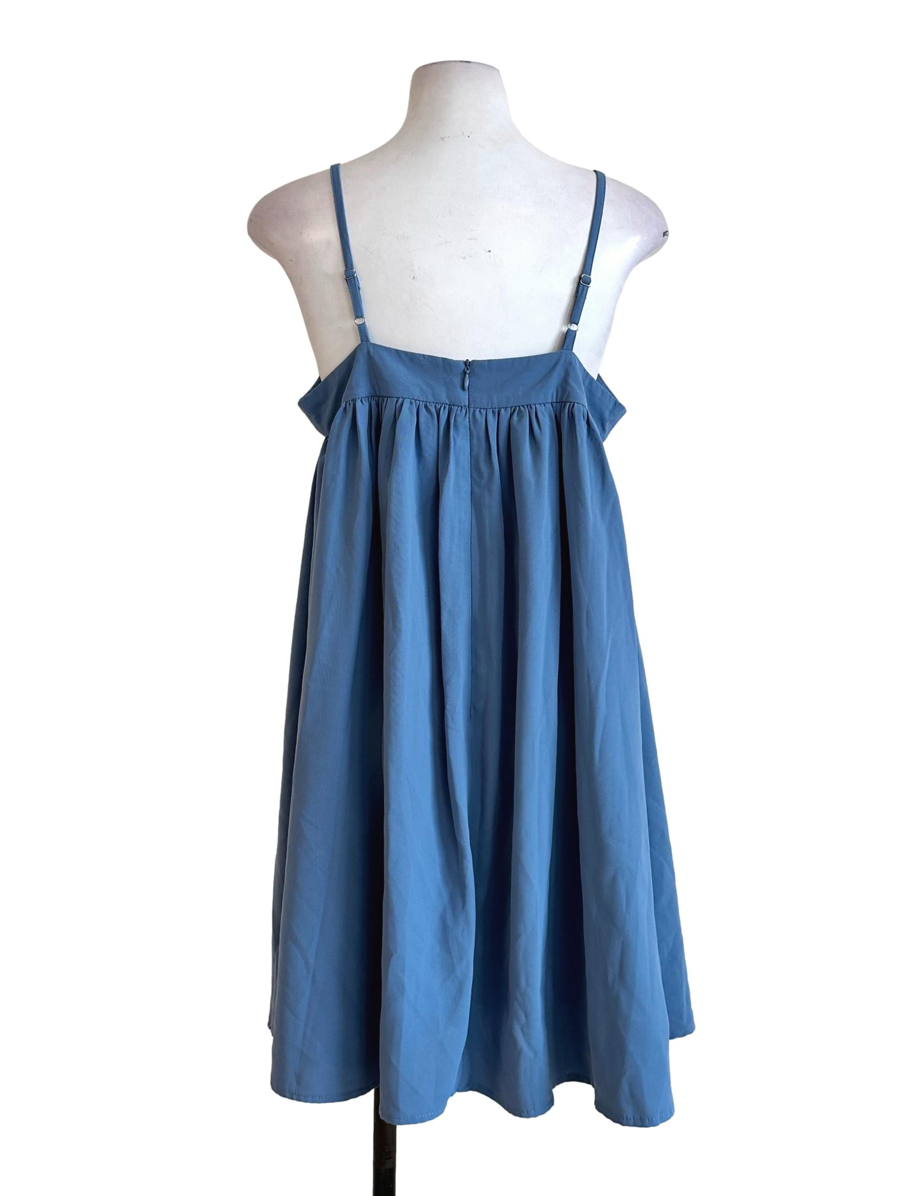 Cerulean Blue Sleeveless Dress