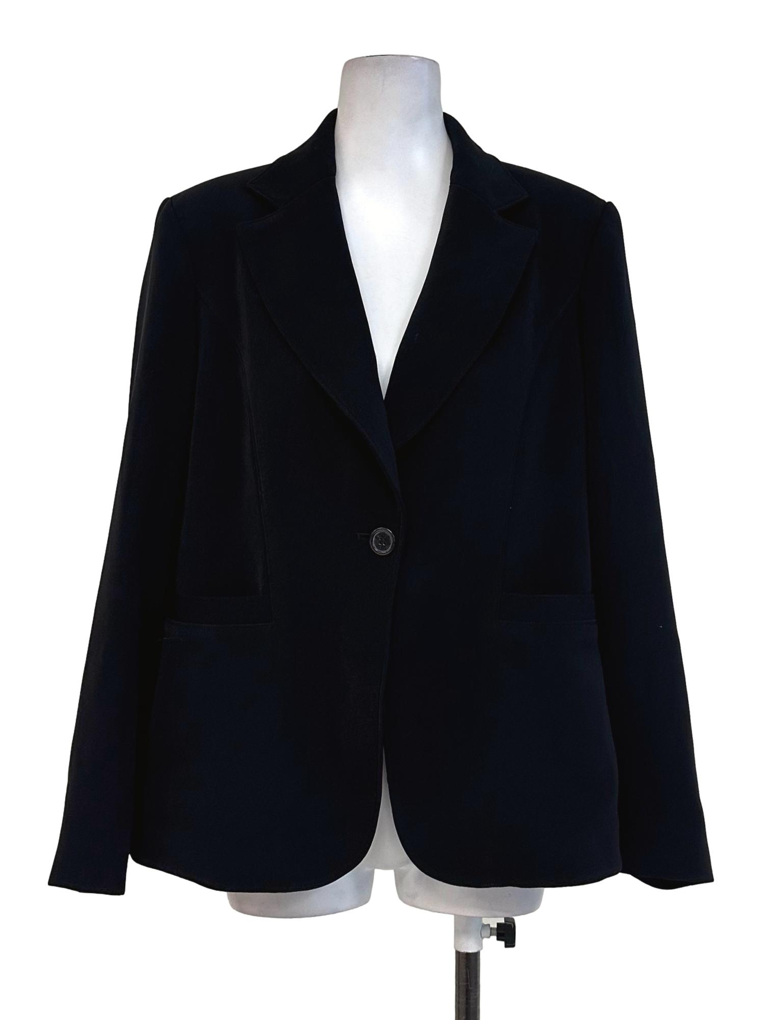 Black Plain Blazer