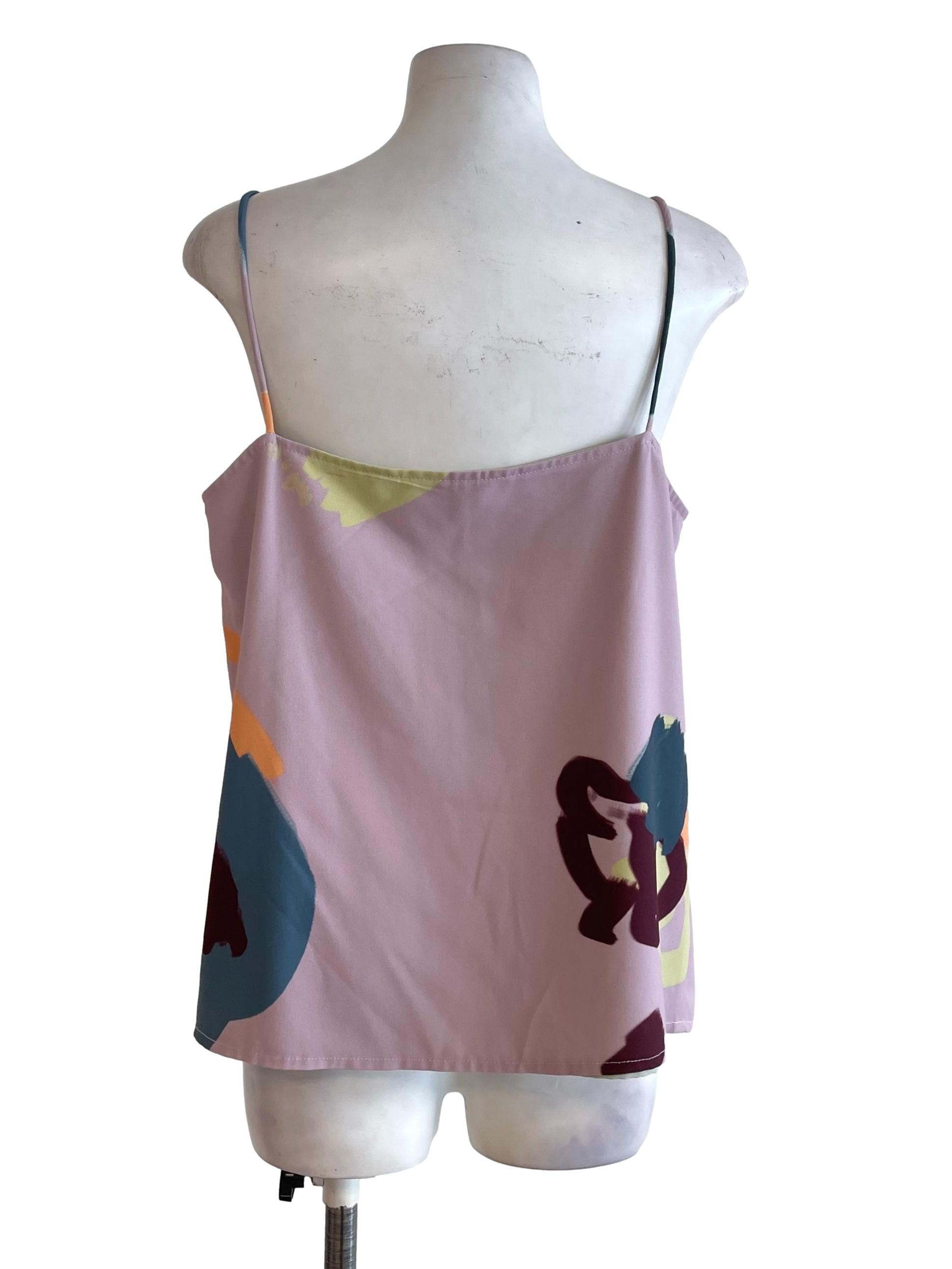 Mauve Painting Boxy Cami Top