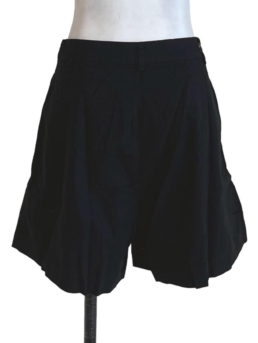 Black Rowley Longline Linen Shorts
