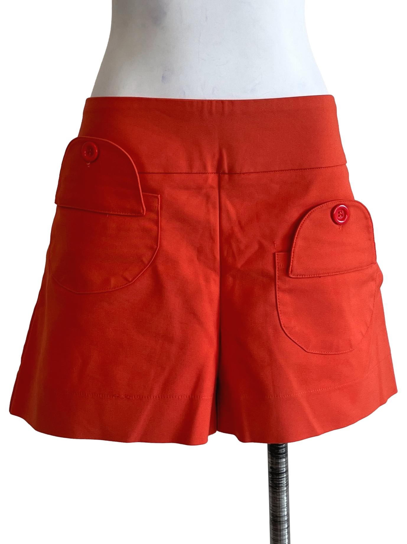Neon Orange Boyfriend Short