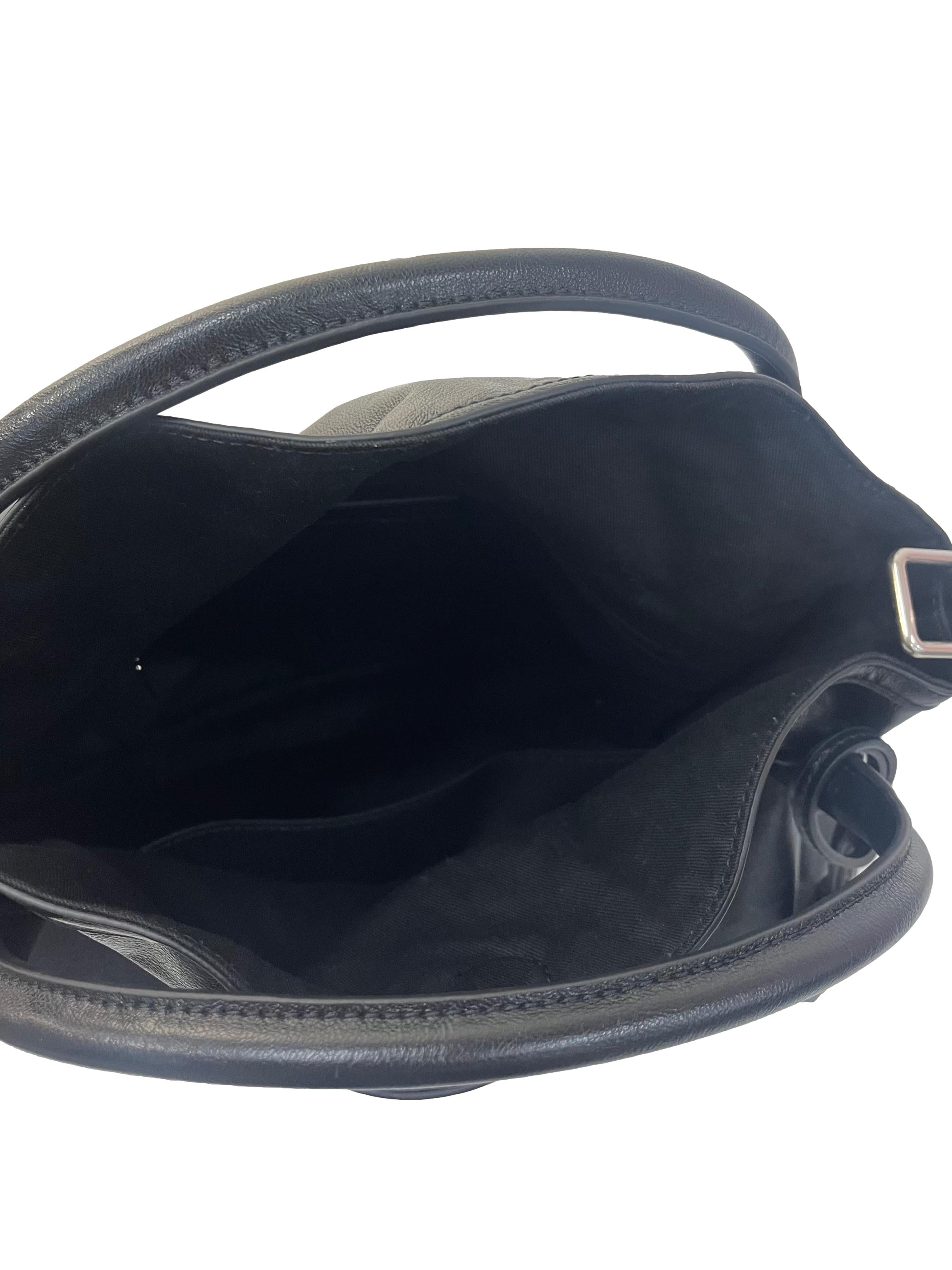 Noir Delfina Chain Tote Bag