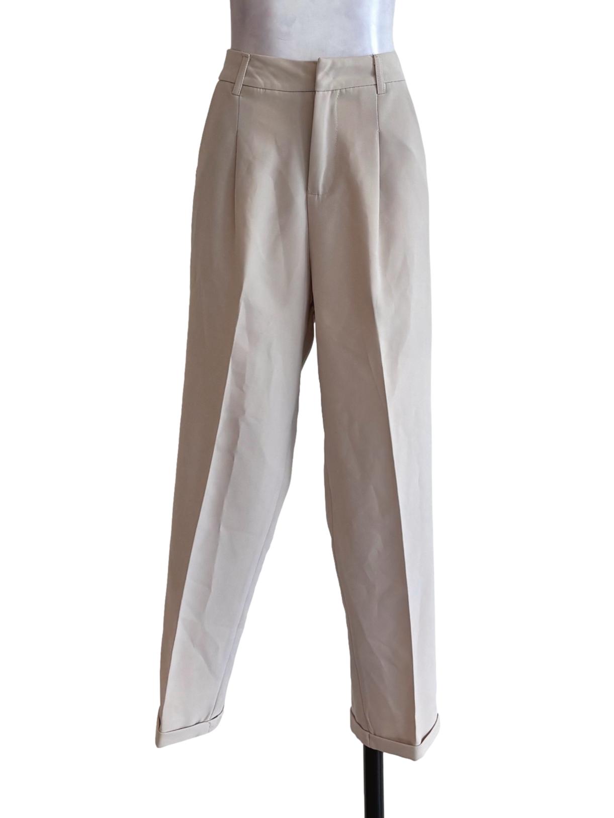 Rice White Relaxed Pants