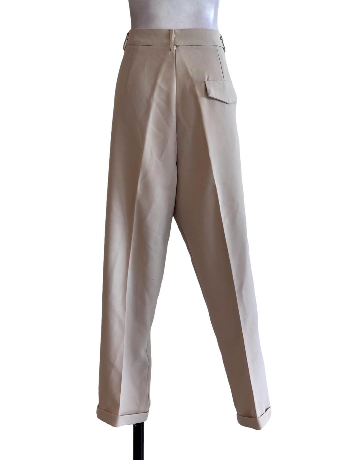 Rice White Relaxed Pants