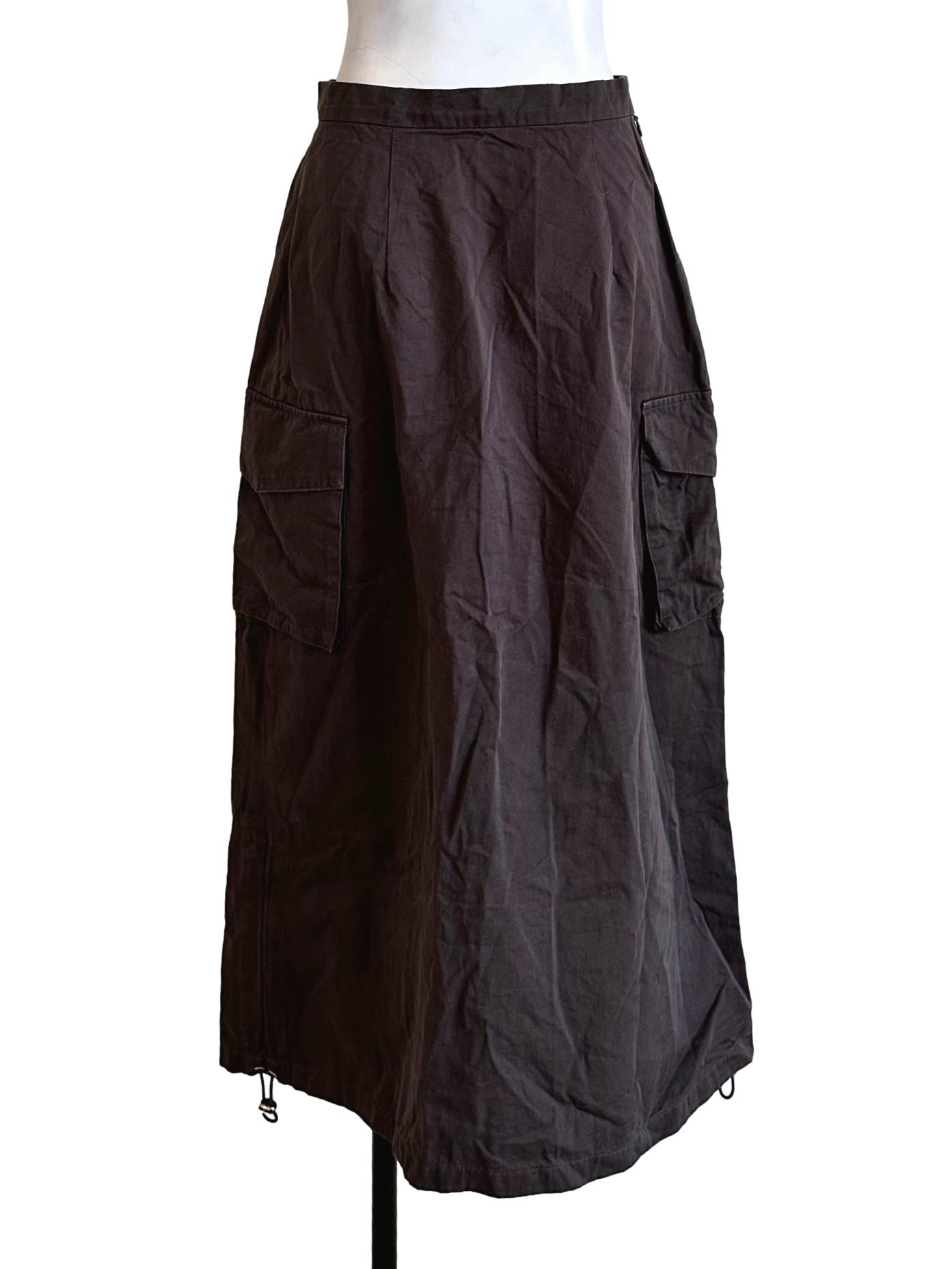 Carob Brown Cargo Skirt TCL