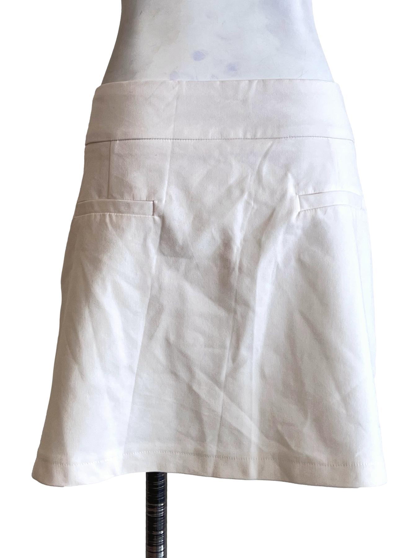 Off White A-Line Skirt