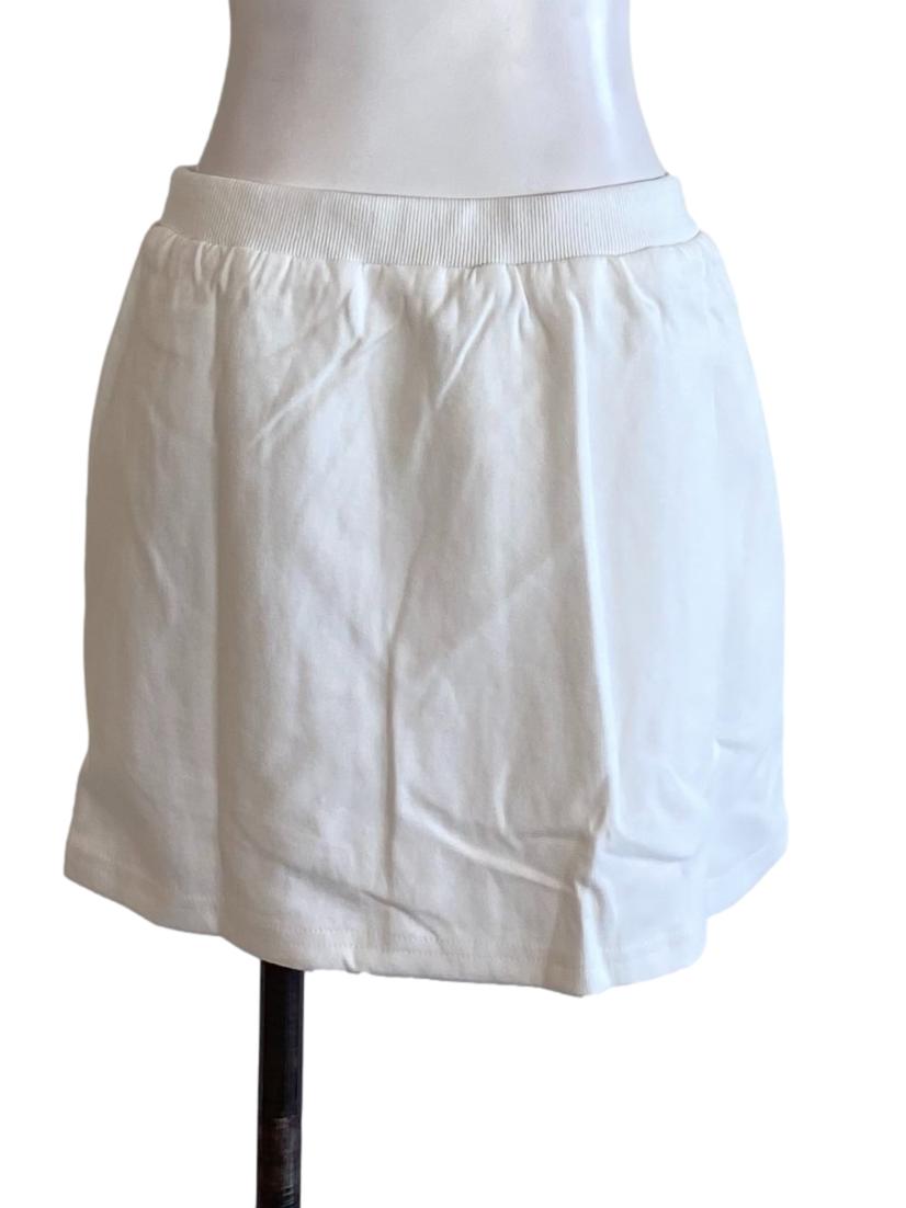 Chalk White Regular Mini Skirt