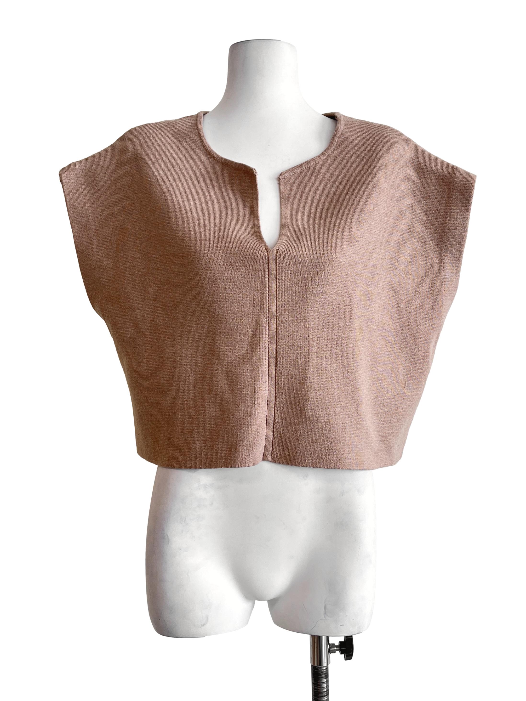 Tortilla Brown Halter Sleeveless Top LB