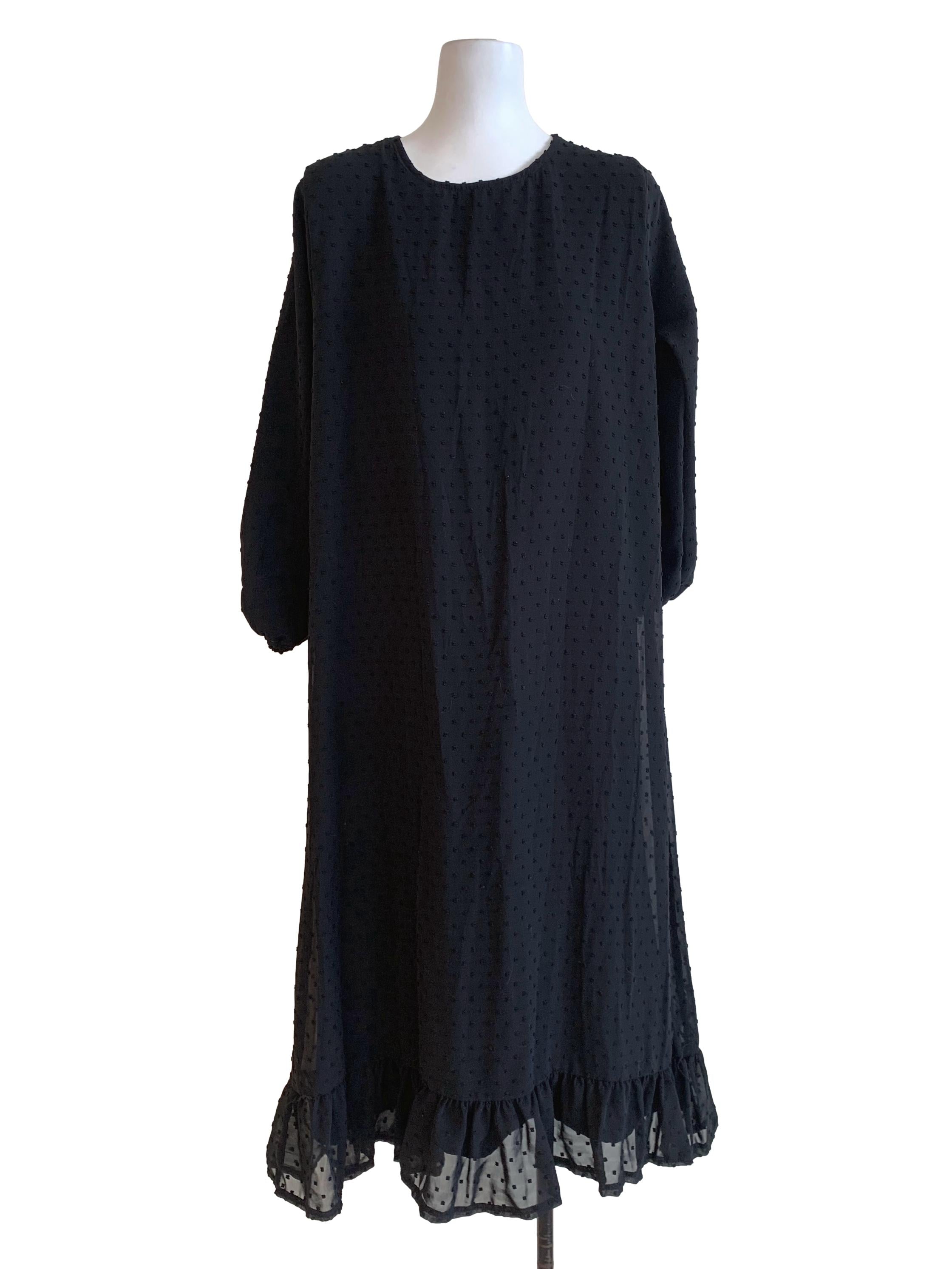 Black Polka Dot Shift Dress