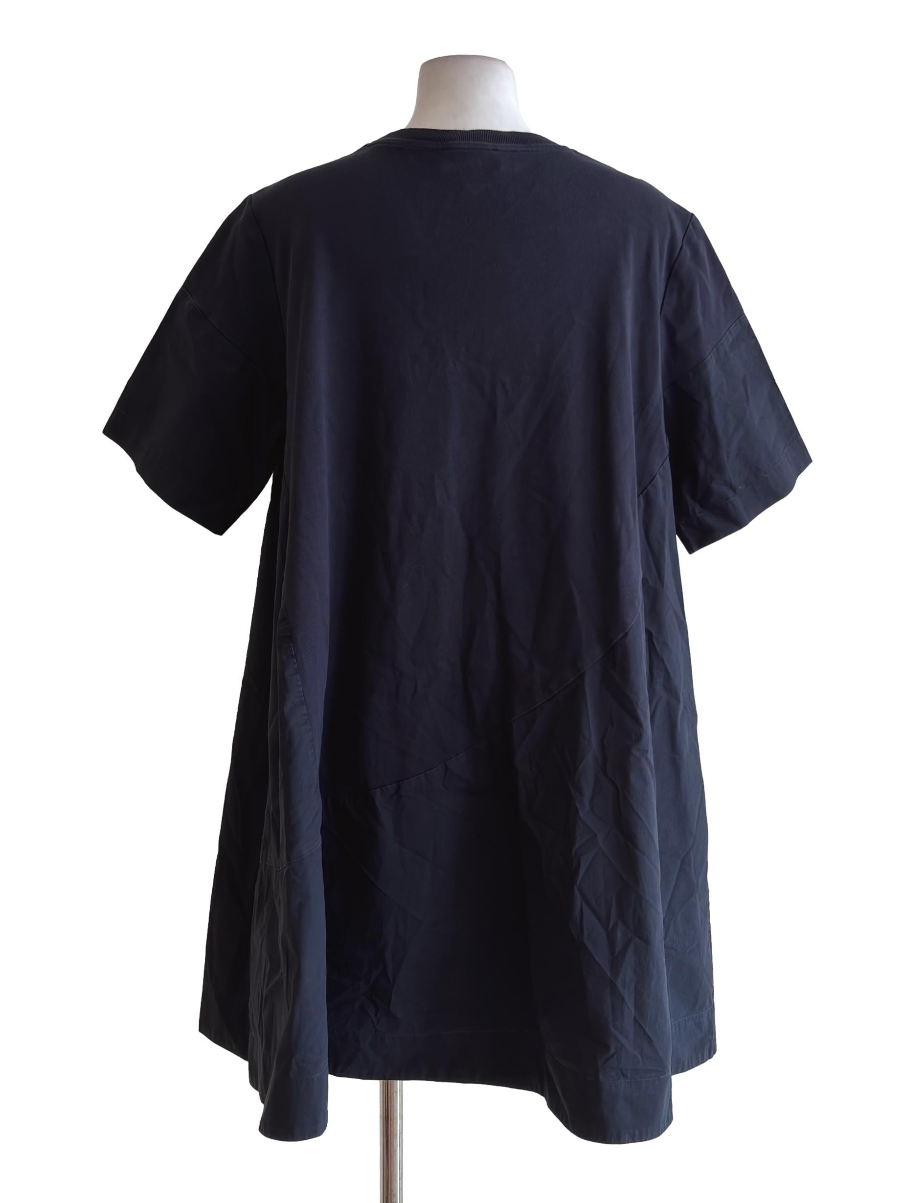 Dark Blue Round Neck Dress