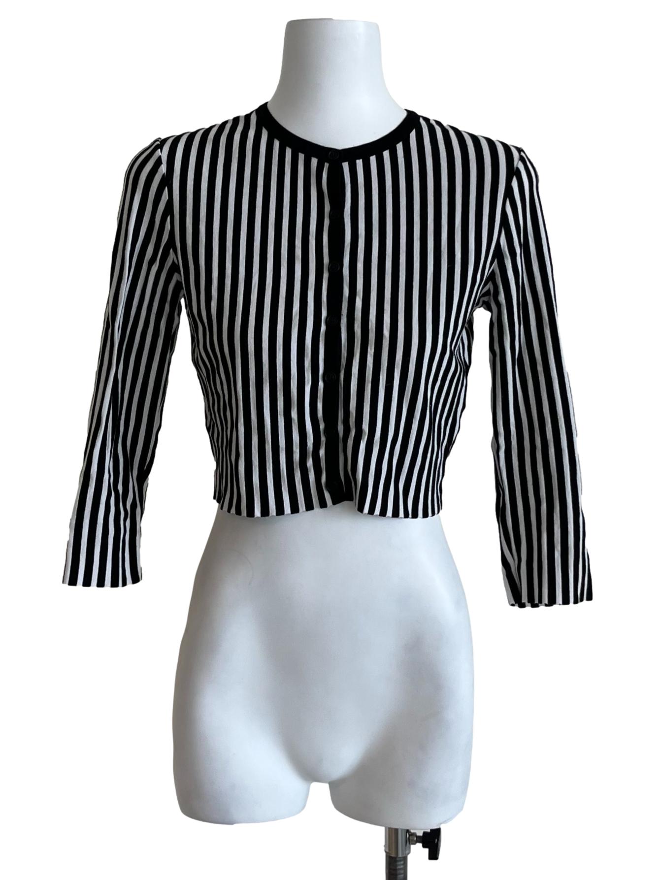 Black Bengal Stripe Cardigan