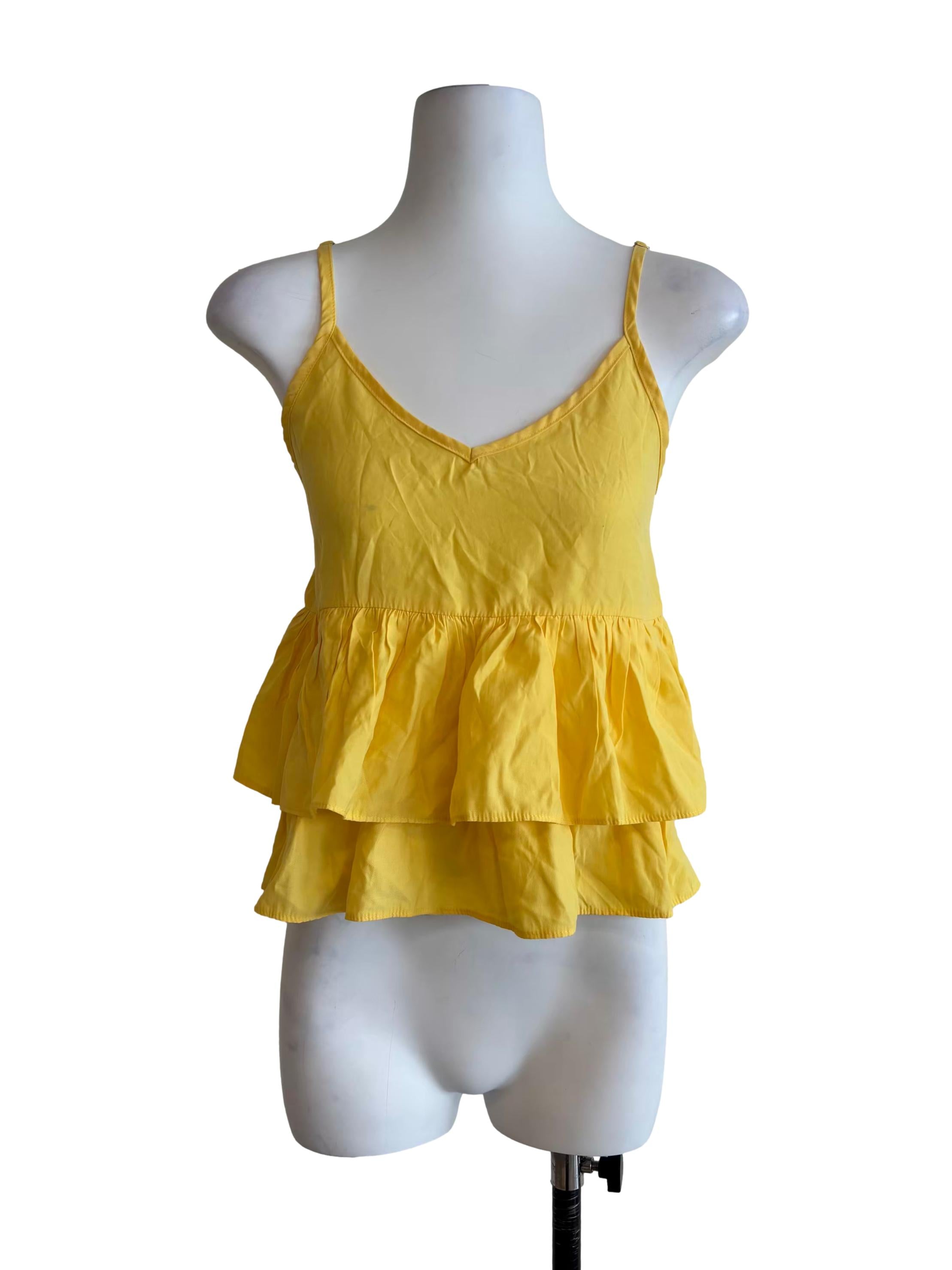 Bright Yellow Layered Camisole