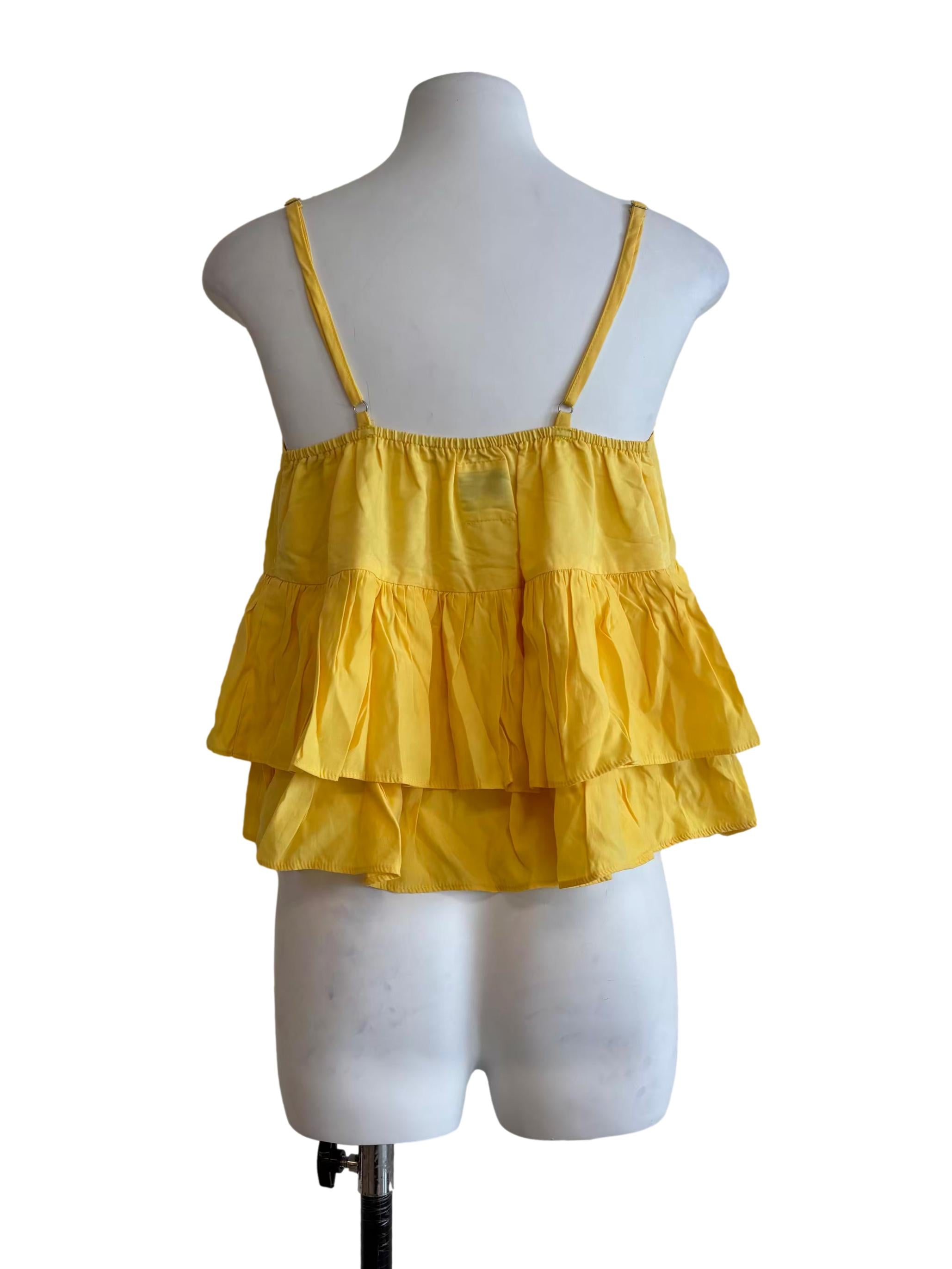Bright Yellow Layered Camisole